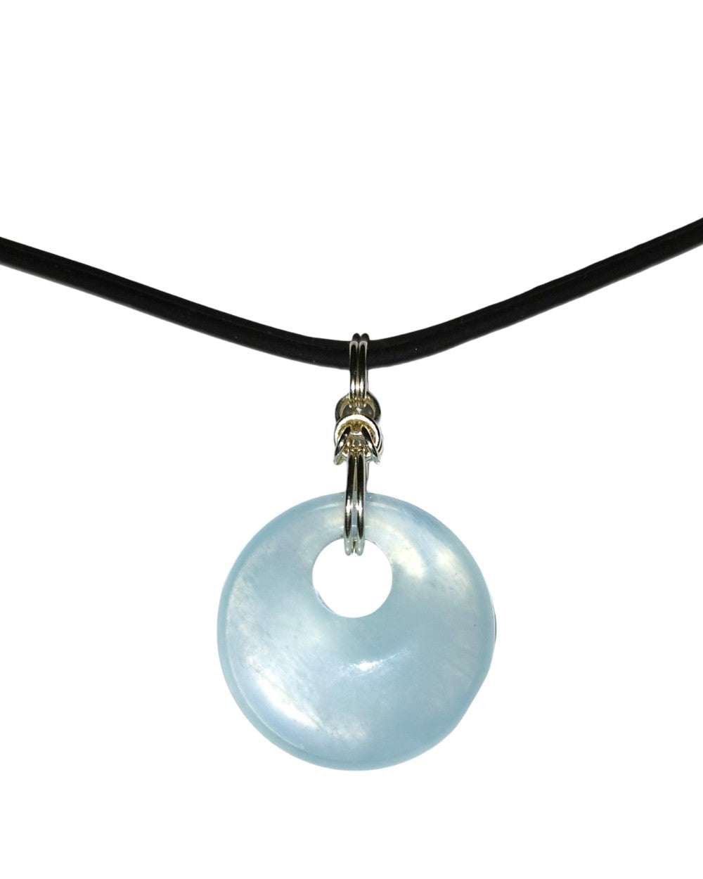 CREATIVE JEWELLERY STUDIO | Byzantine Aquamarine & Silver Pendant by Hooked On Maille