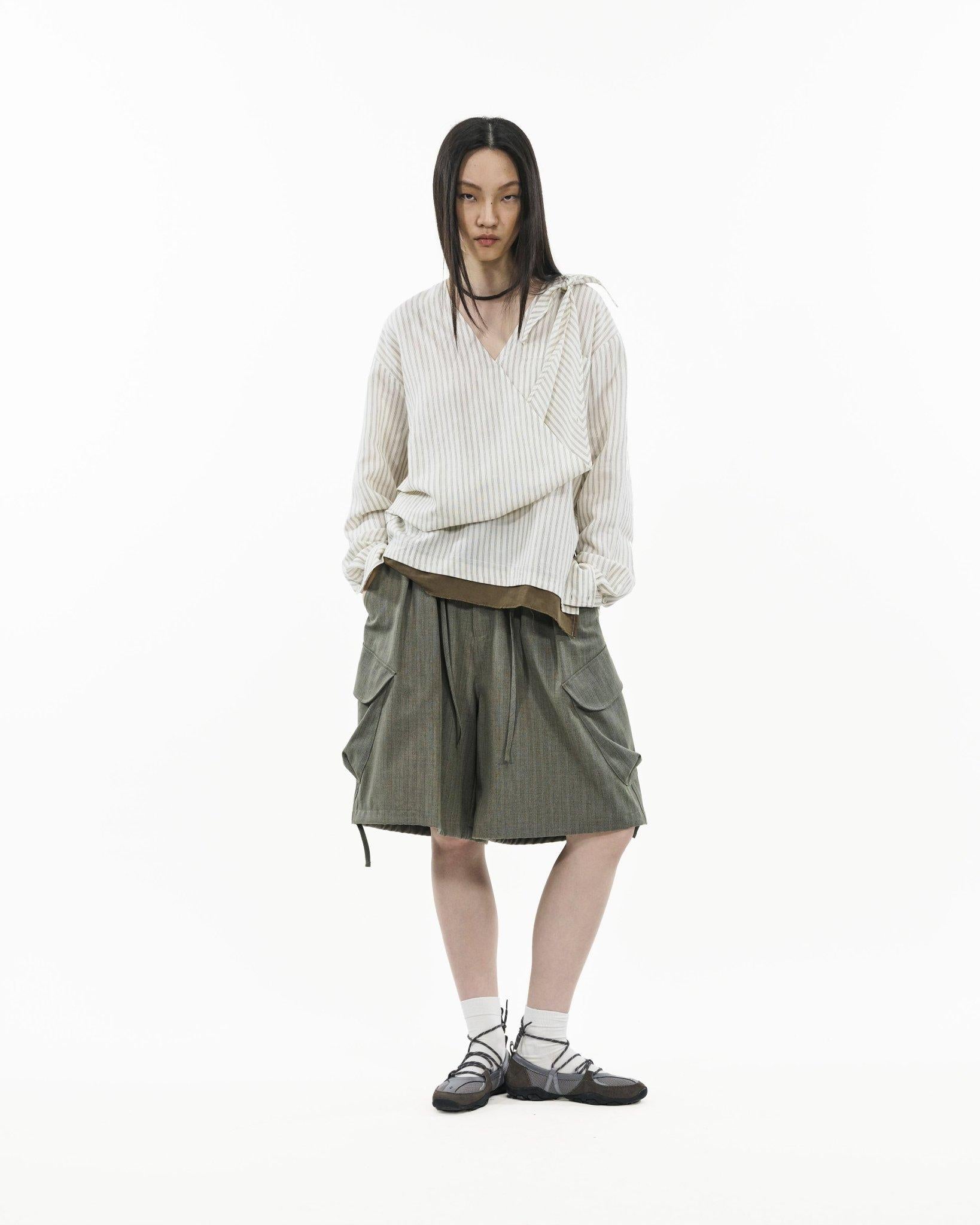 GRAYE | Asymmetrical Wrap Shirt