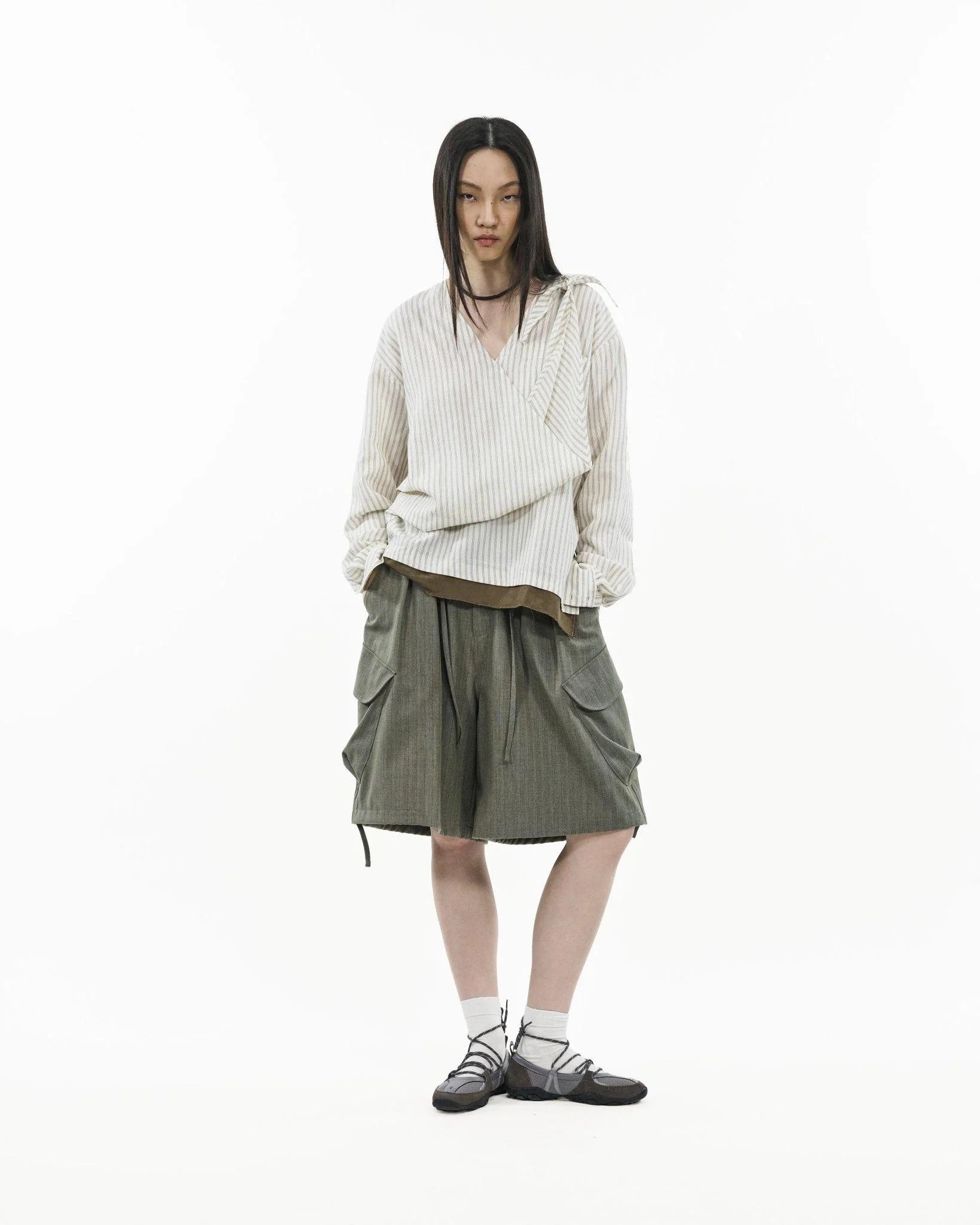GRAYE | Asymmetrical Wrap Shirt