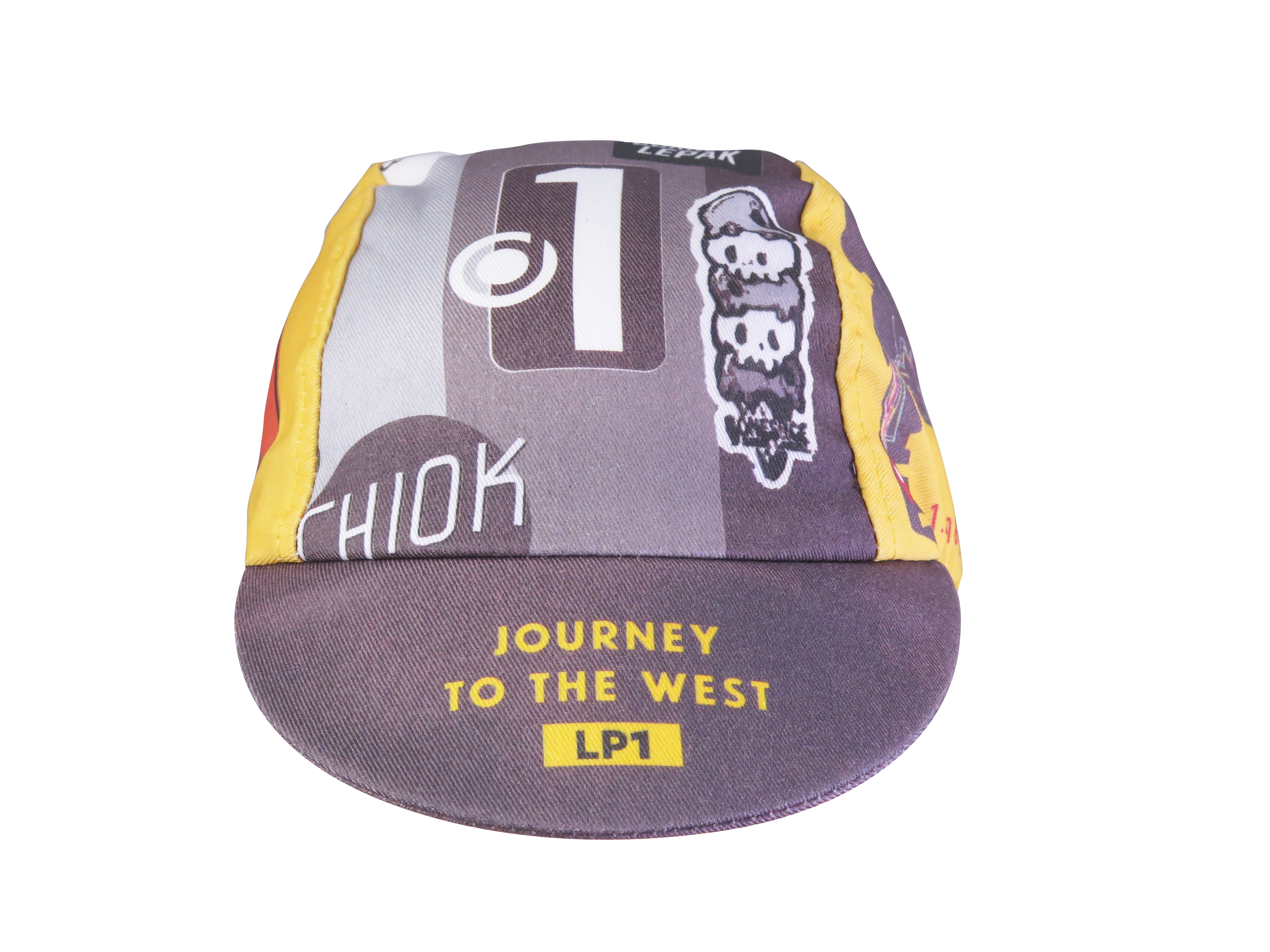 A DESIGN BY TAKACHYA | Cycling Cap - Mission to Tuas Grayscale