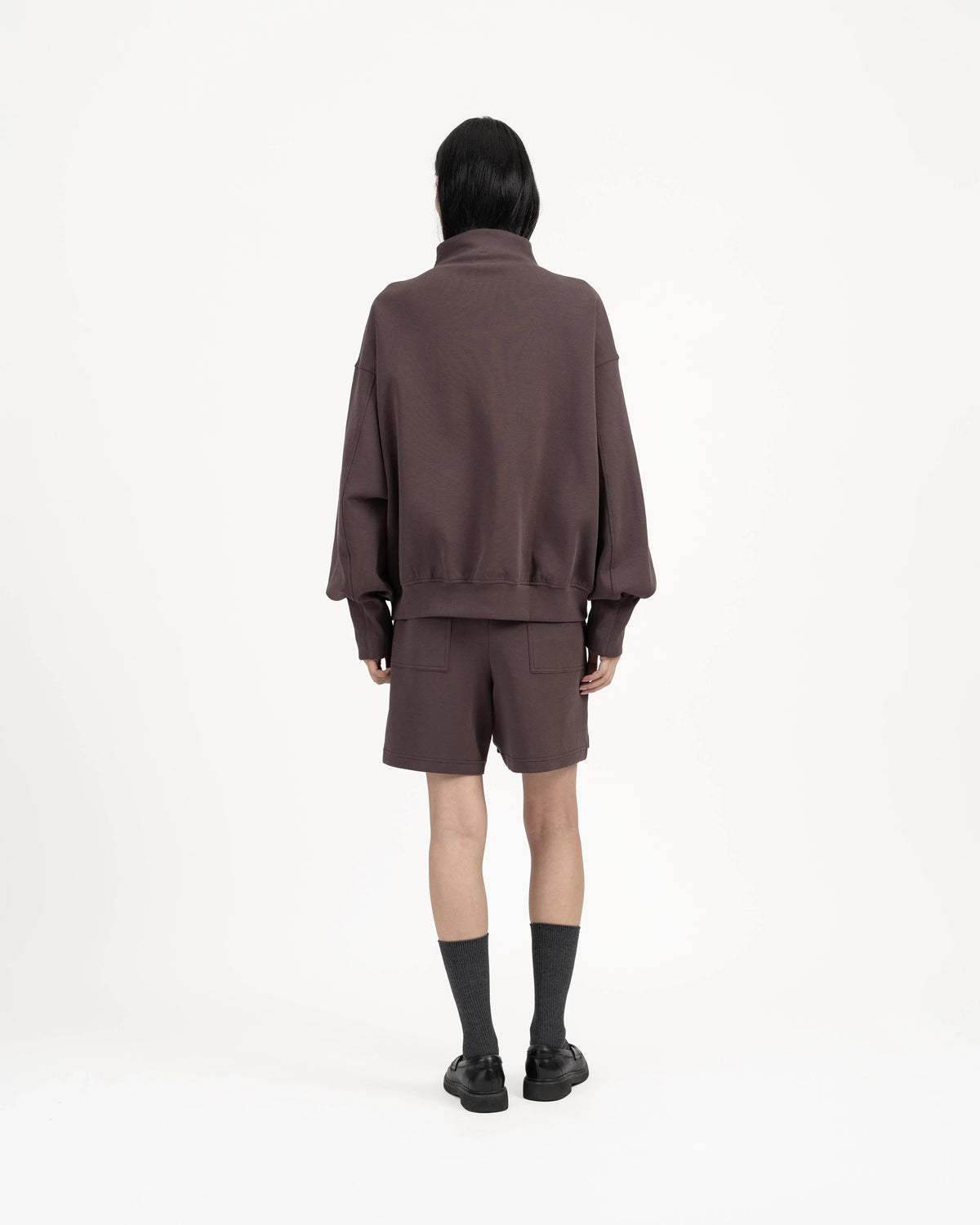 GRAYE | Quarter Zip Pullover - Fig
