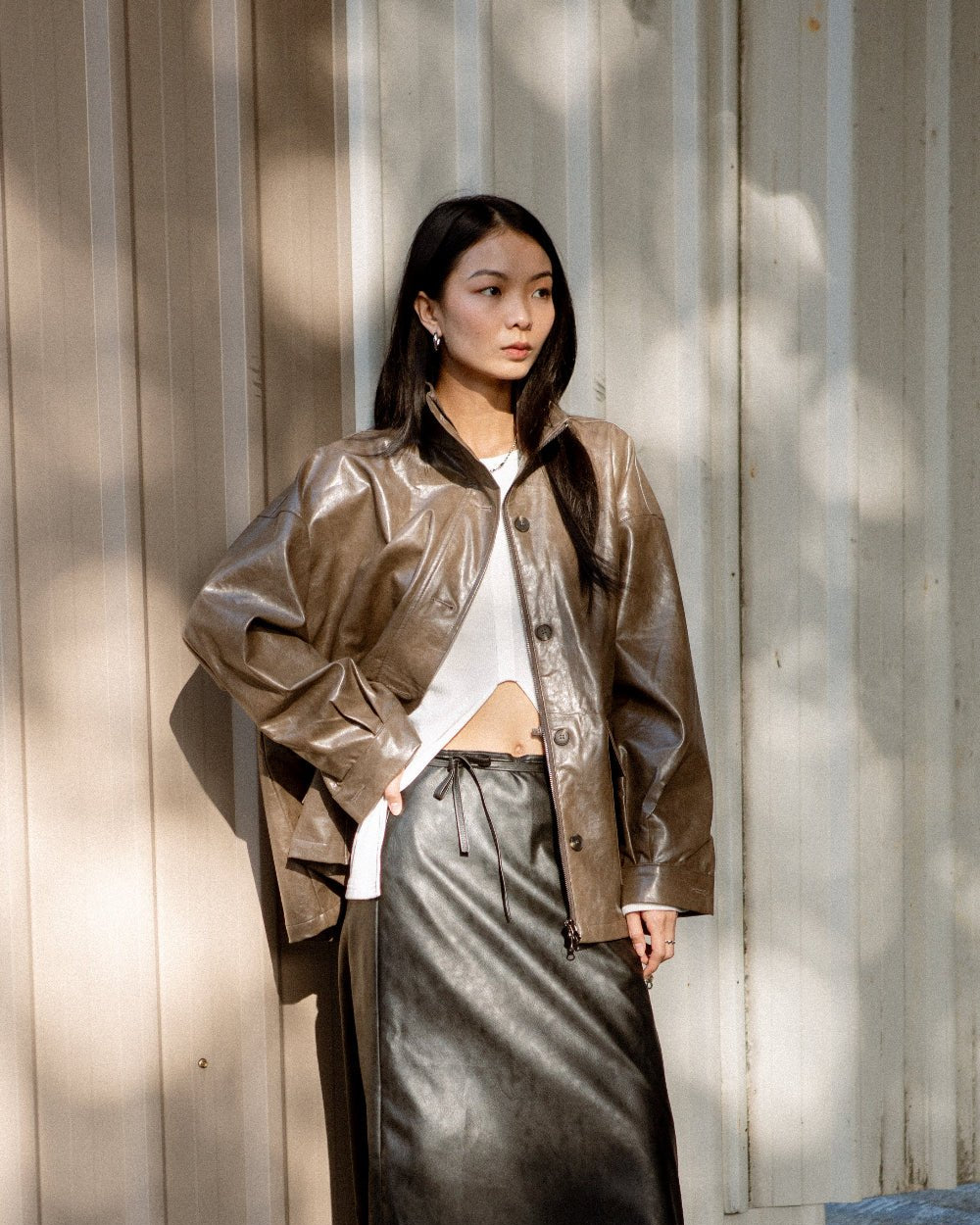 SAERO COLLECTIVE | Hae Wrap Skirt | Black