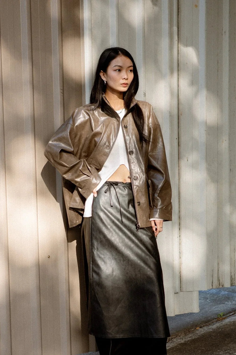 SAERO COLLECTIVE | Hae Wrap Skirt | Black