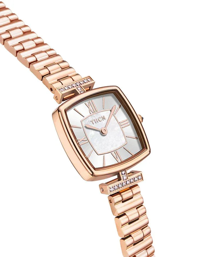 BLACK BY BLUE BRAVE | THCN Tยท II White Mother-of-Pearl Dial Bracelet Watch