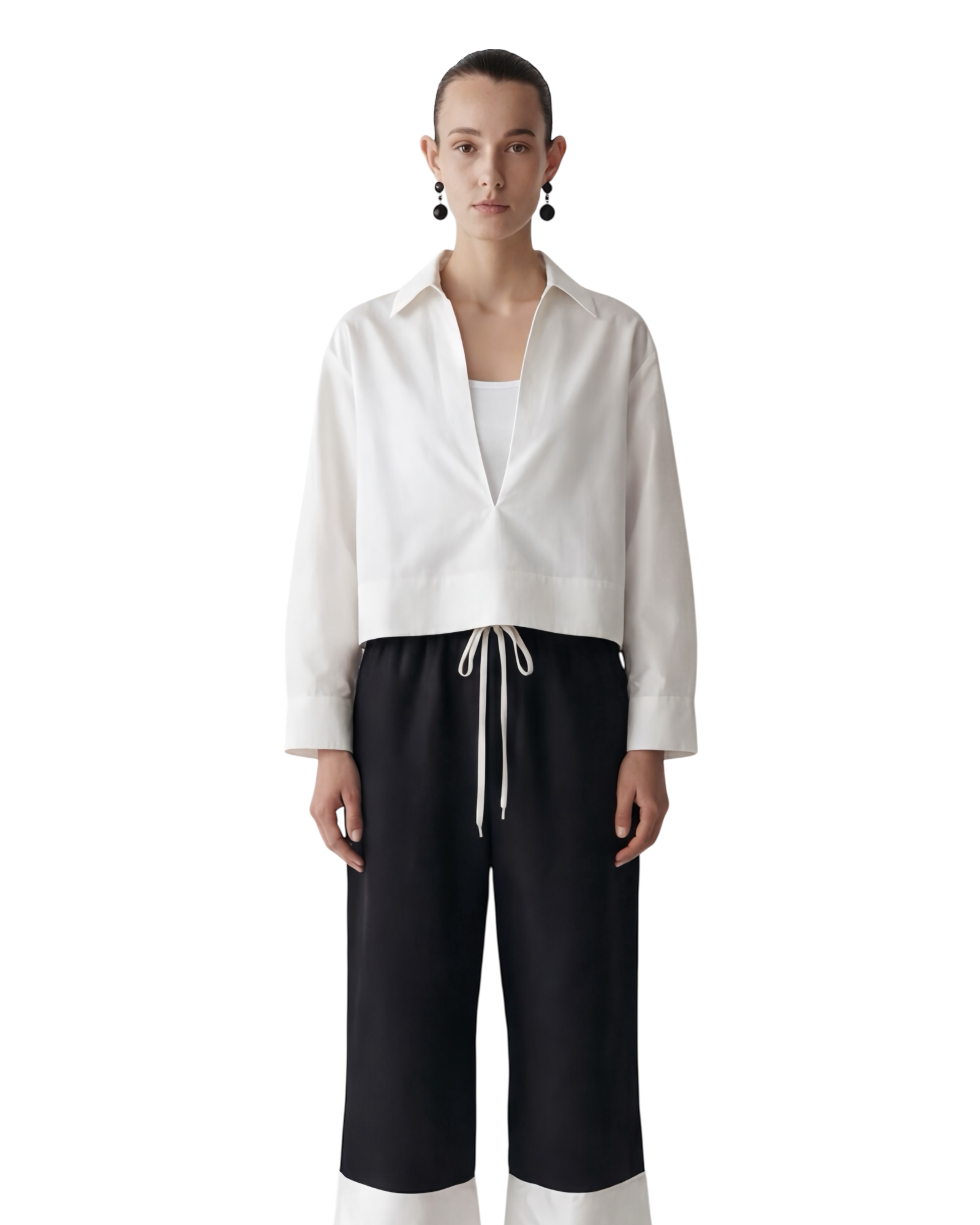 LAYERPLAN | Zerin Cropped Linen Shirt