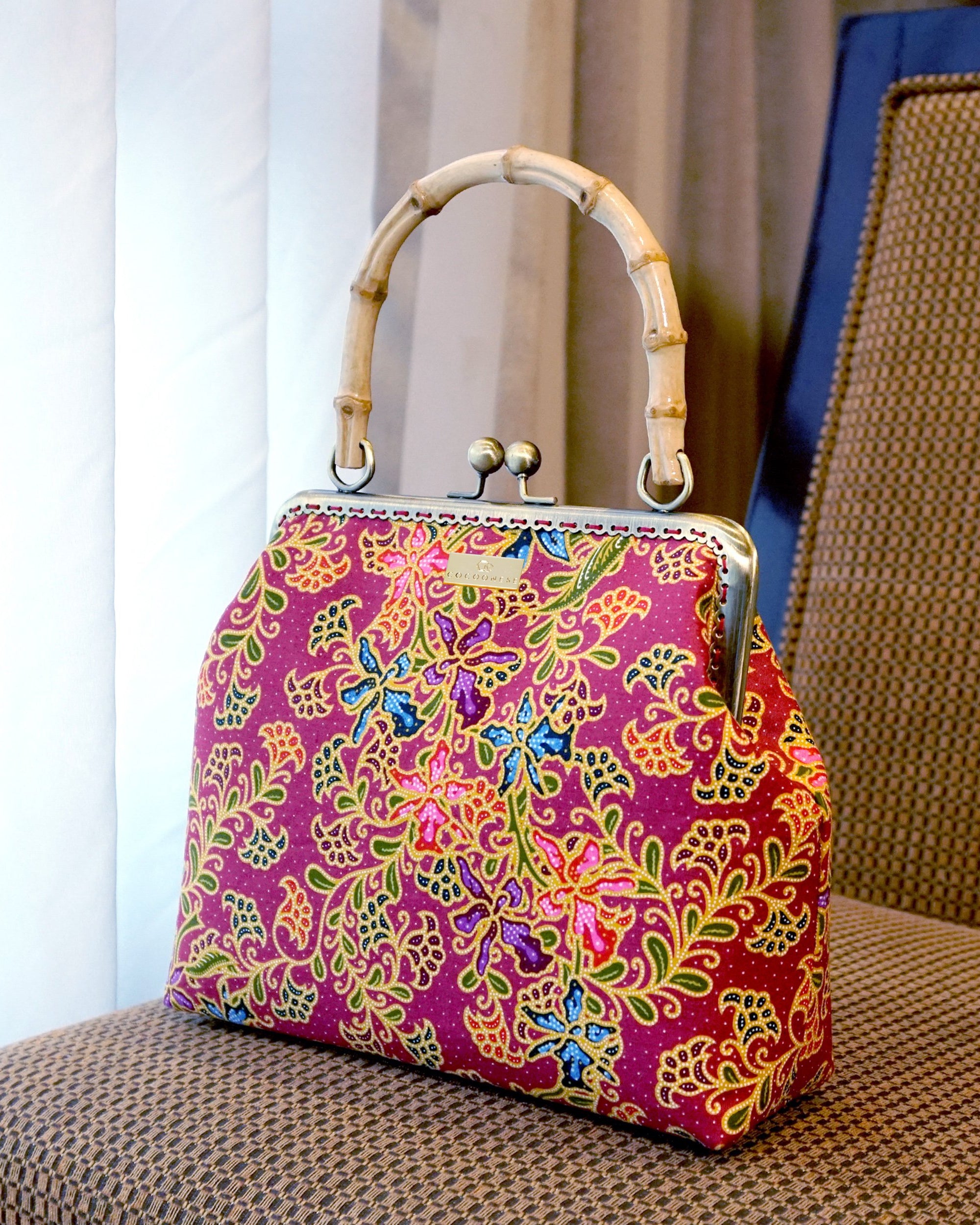 COCOONESE | Bamboo Top Handle Bag - Orchid (RD)