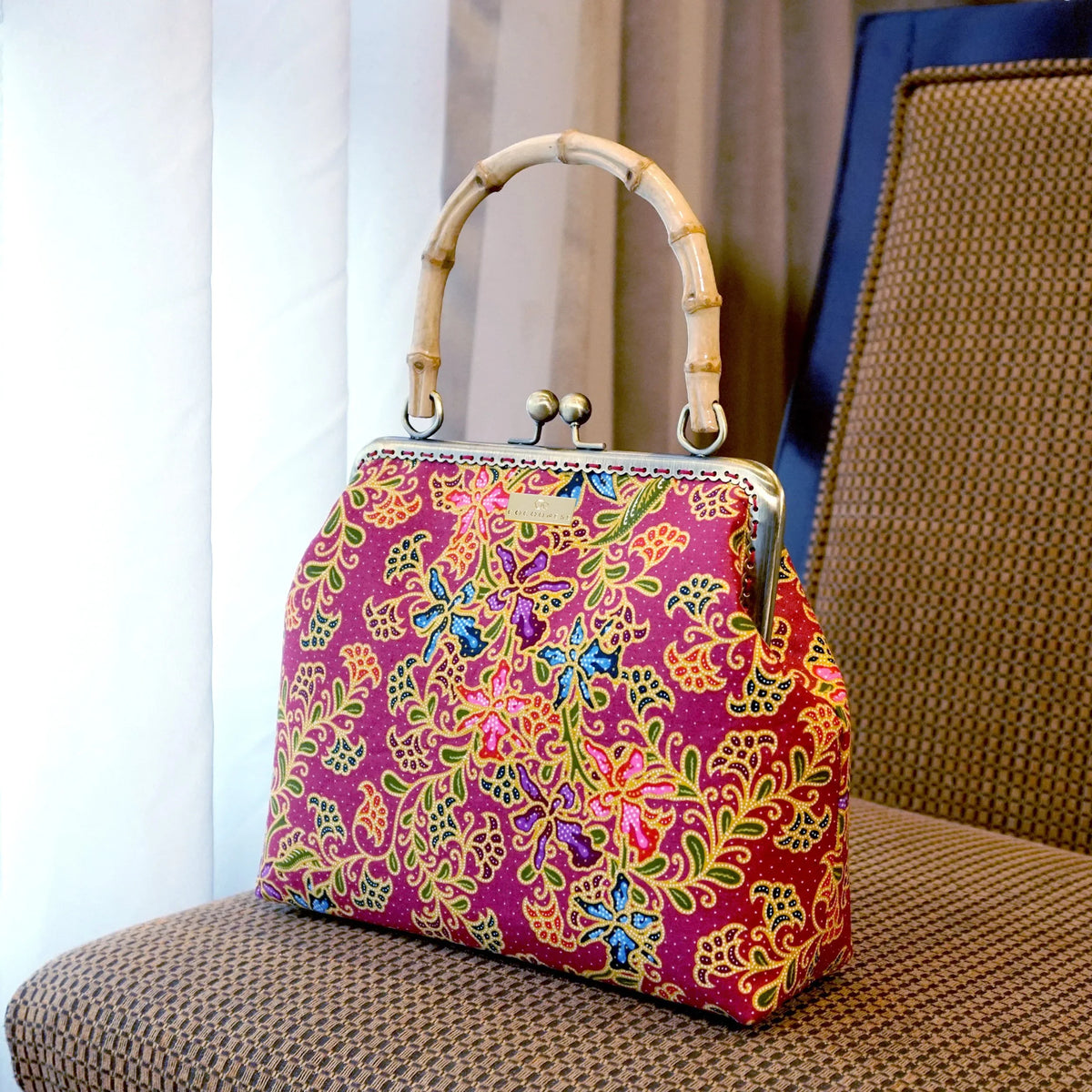 COCOONESE | Bamboo Top Handle Bag - Orchid (RD)