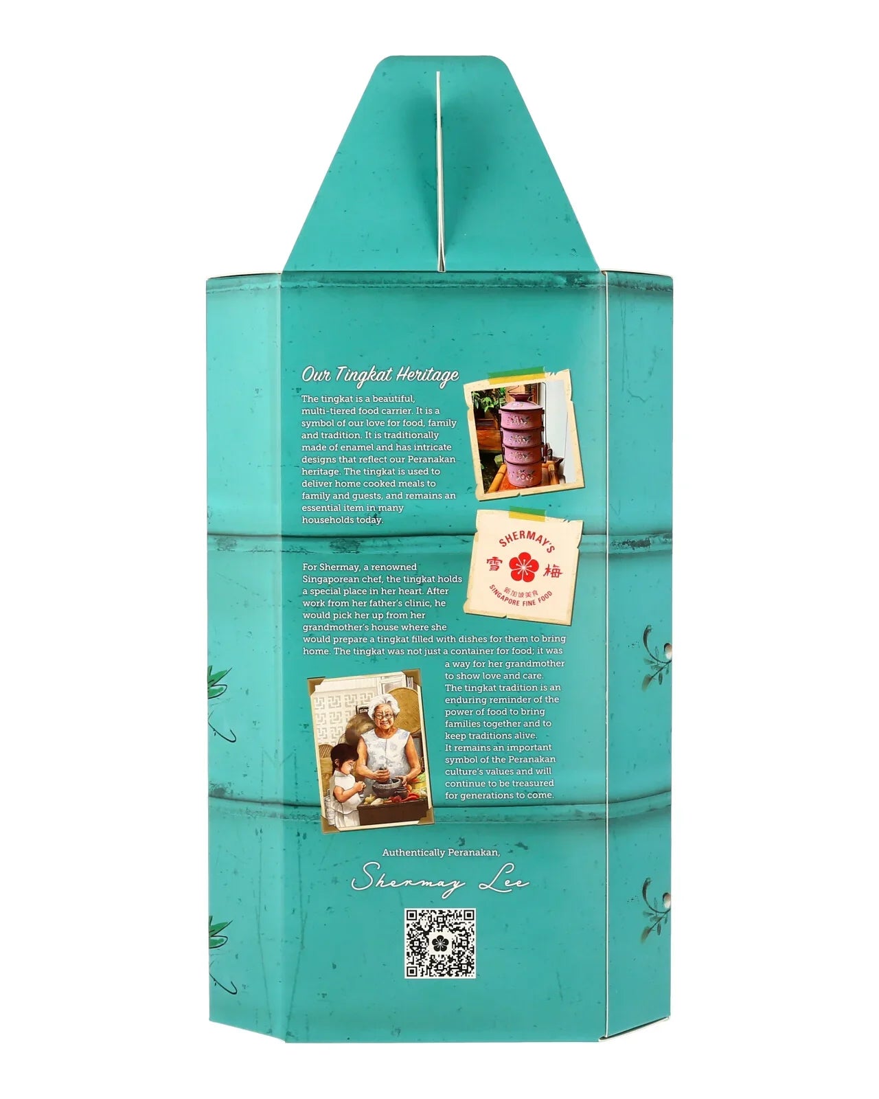SHERMAY'S SINGAPORE FINE FOOD | Vintage Teal Tingkat Gift Set - Seafood