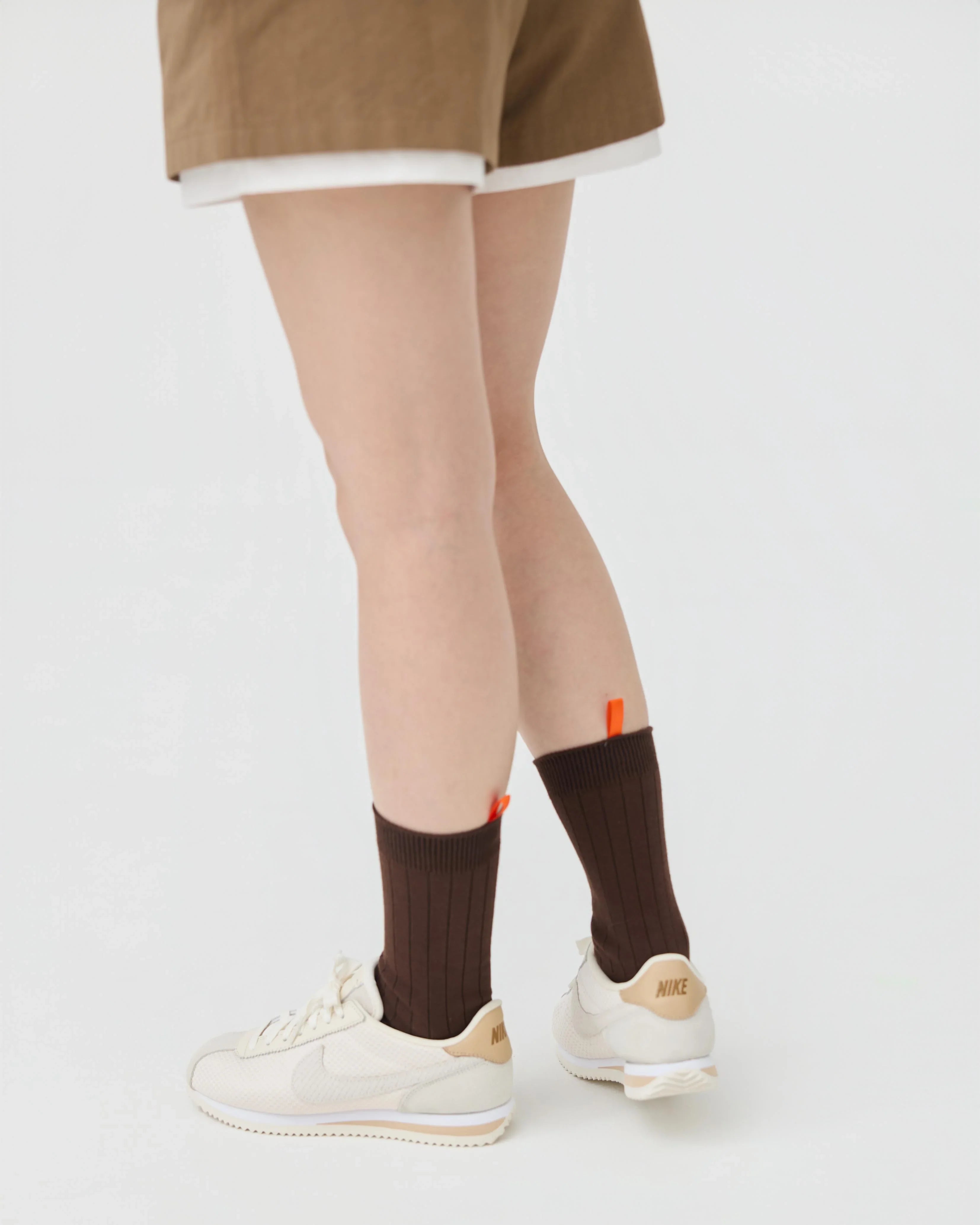 3EIGHTH | Tab Crew Socks In Chocolate