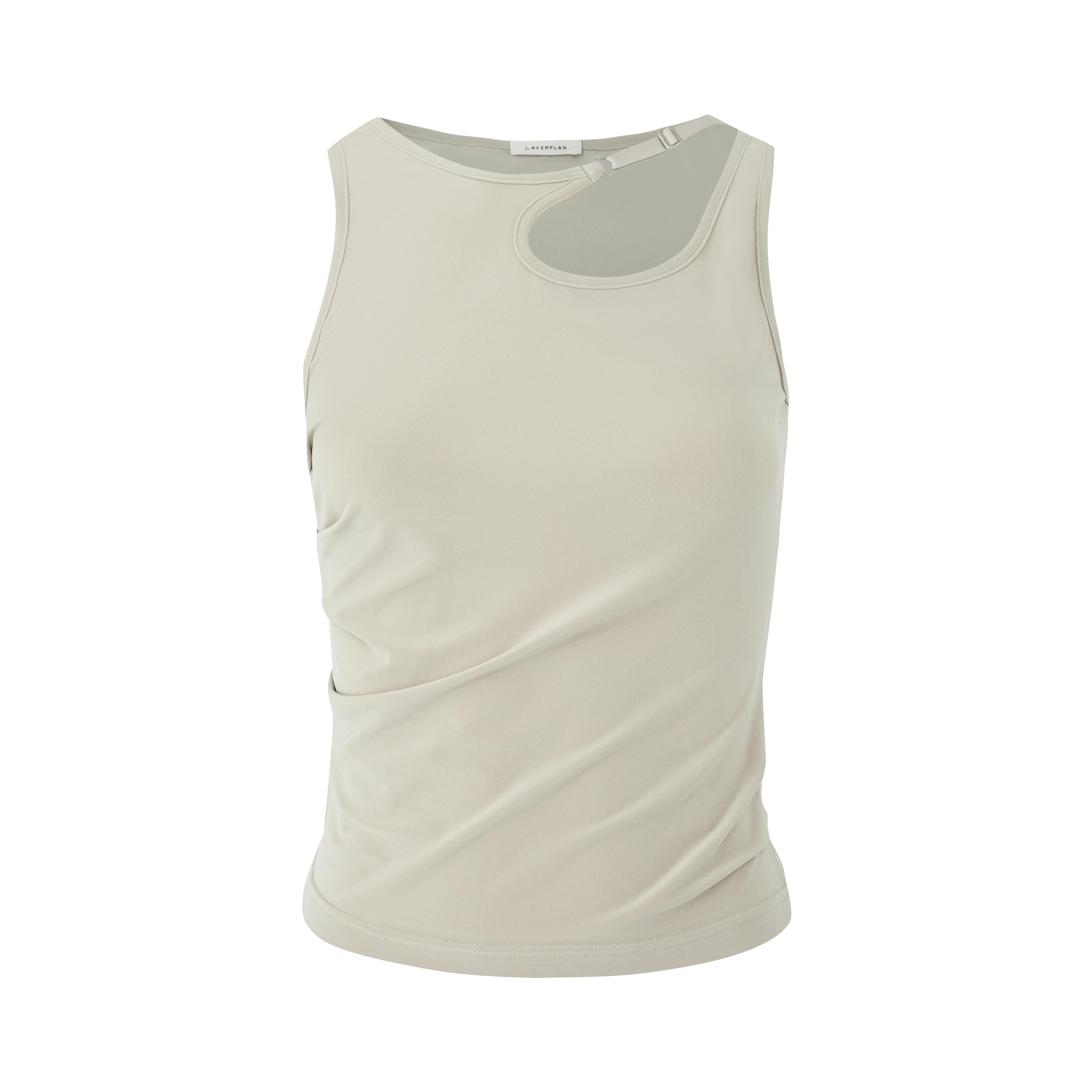 LAYERPLAN | Viva Gathered Stretch-Jersey Tank