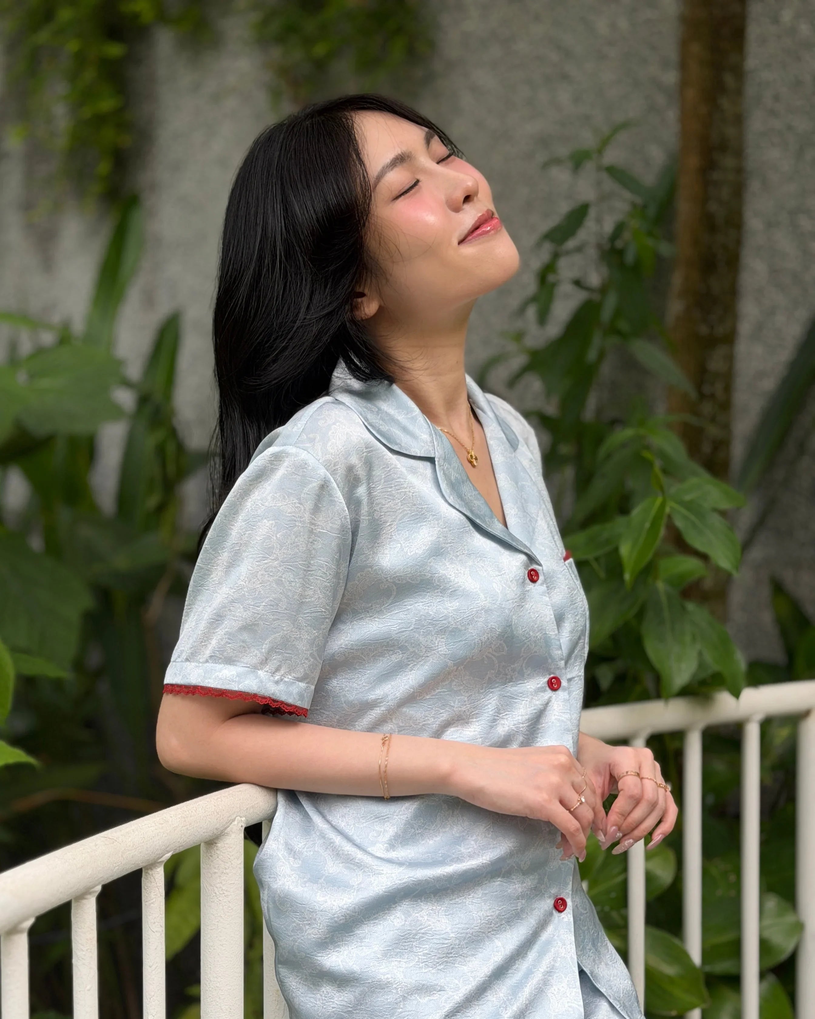 Lila Floral PJ Set - Bells & Birds