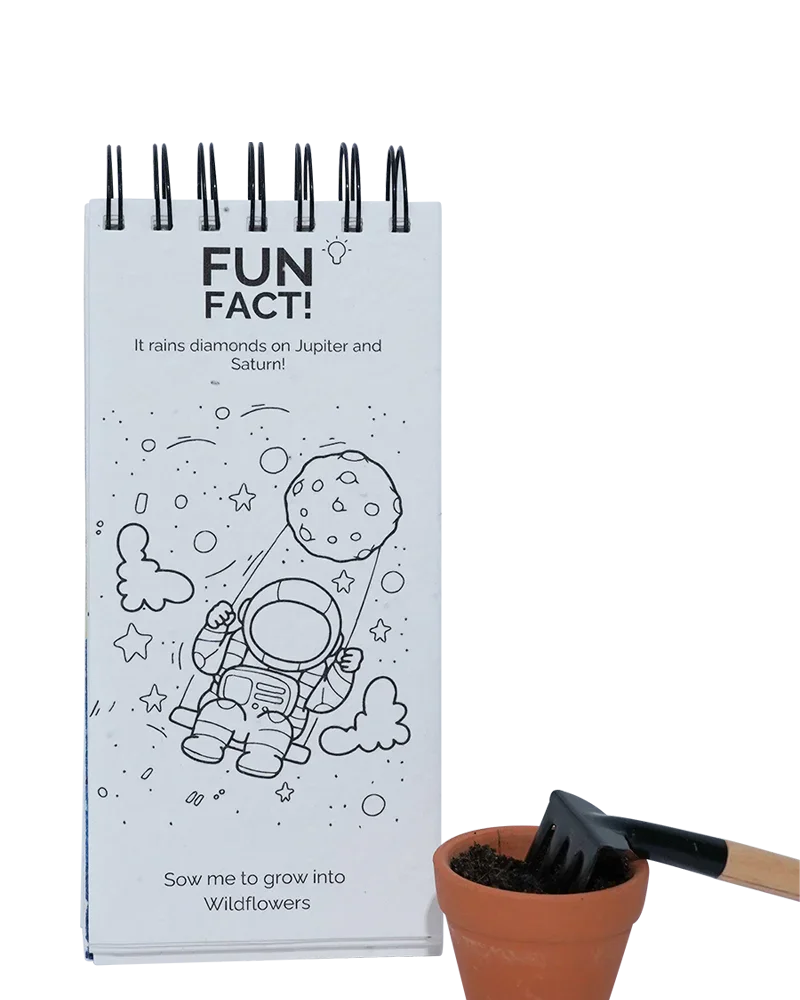PURPLE & PURE | Outer Space Plantable Colouring Book