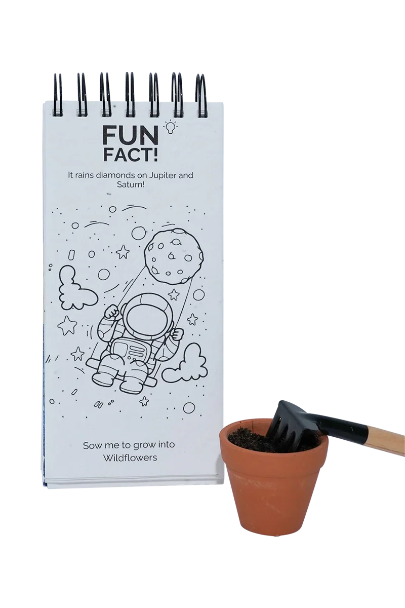 PURPLE & PURE | Outer Space Plantable Colouring Book
