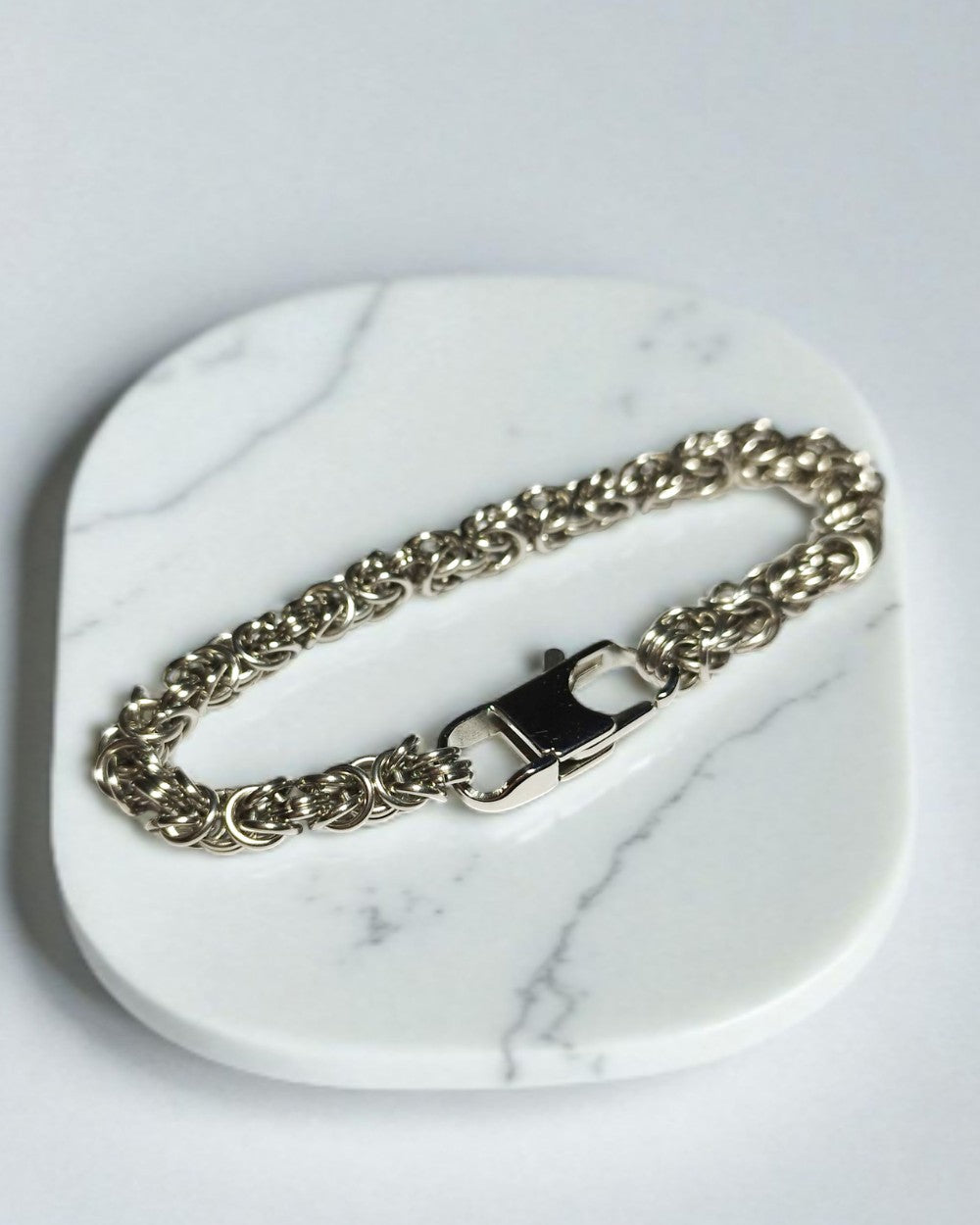 CREATIVE JEWELLERY STUDIO | Byzantine Stainless Steel Bracelet by Hooked On Maille
