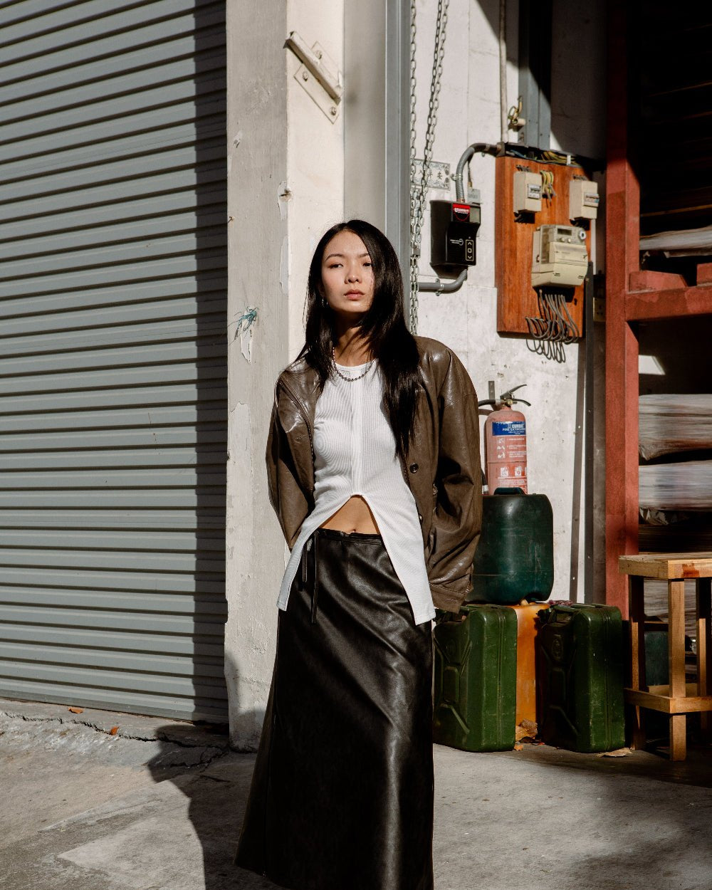 SAERO COLLECTIVE | Hae Wrap Skirt | Black
