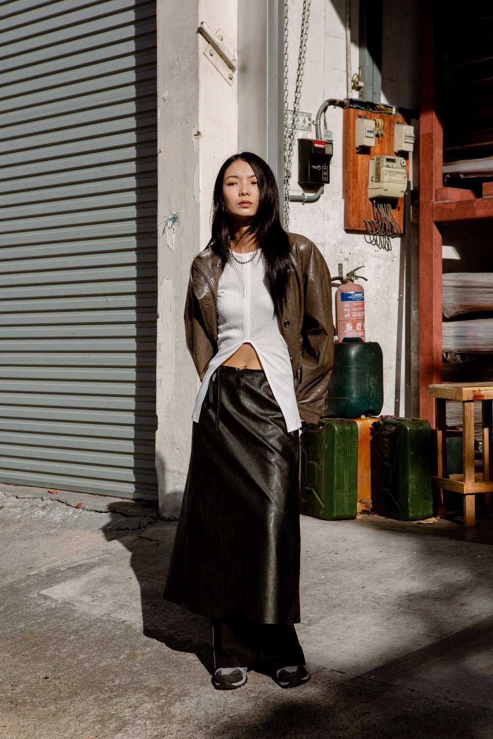 SAERO COLLECTIVE | Hae Wrap Skirt | Black