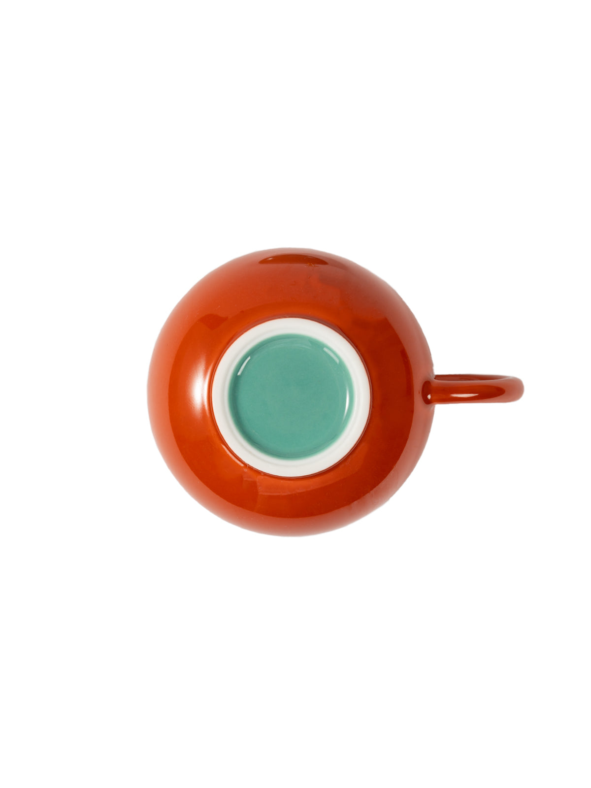 CRAFILAB | Brick Red & Turquoise Dragon Egg Teapot