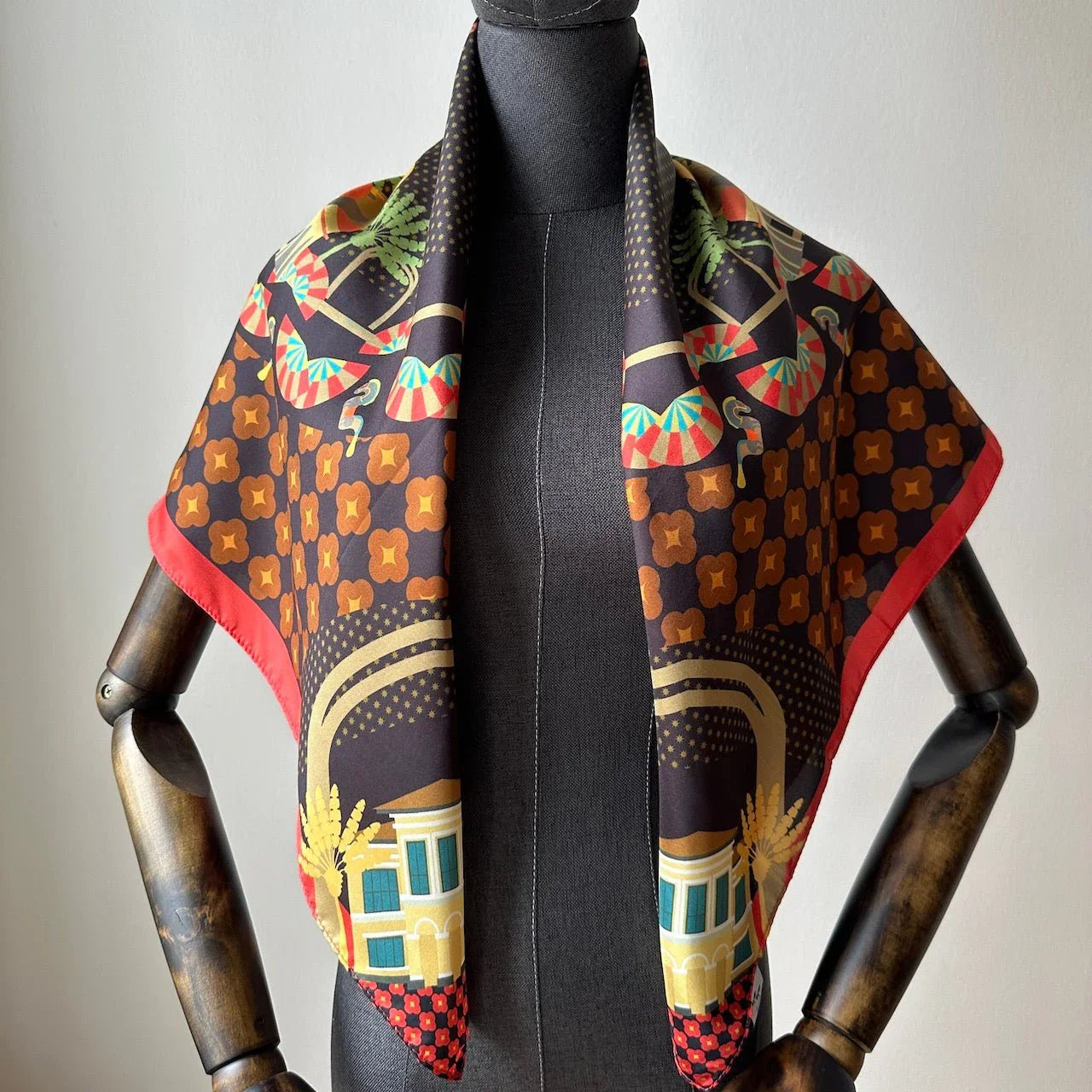 BINARY STYLE | Festive Night At Kampong Glam Silk Square Scarf 87x87cm