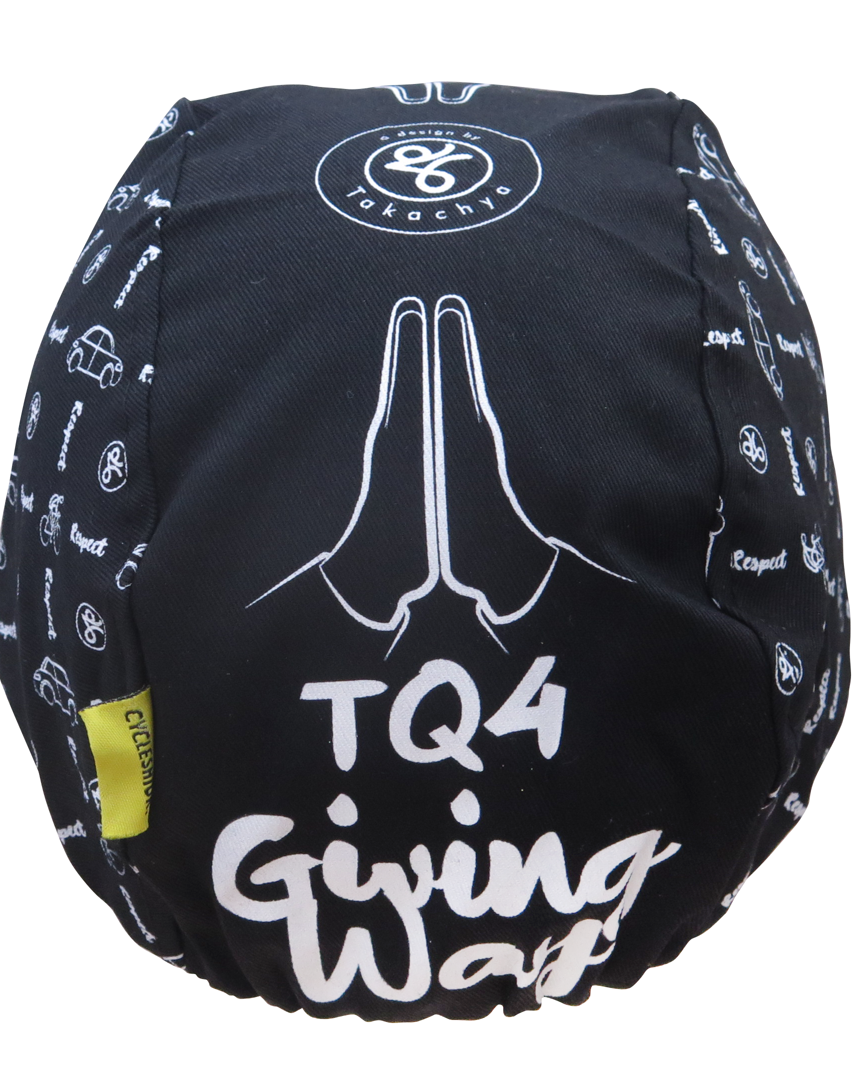 A DESIGN BY TAKACHYA | Cycling Cap - Safe Distance Black