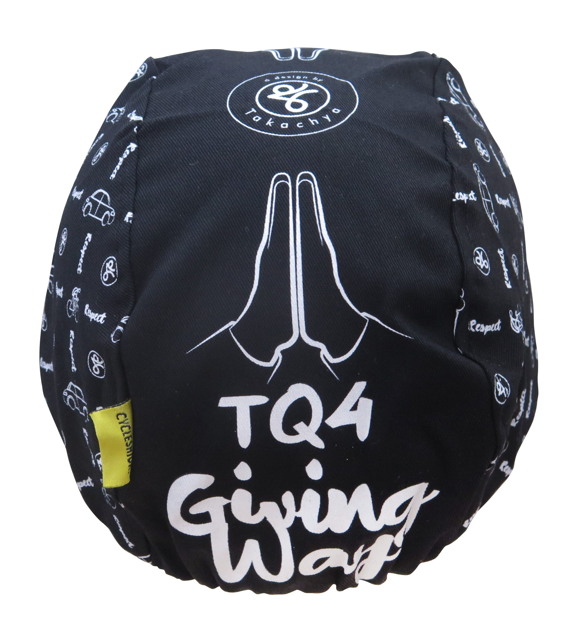 A DESIGN BY TAKACHYA | Cycling Cap - Safe Distance Black