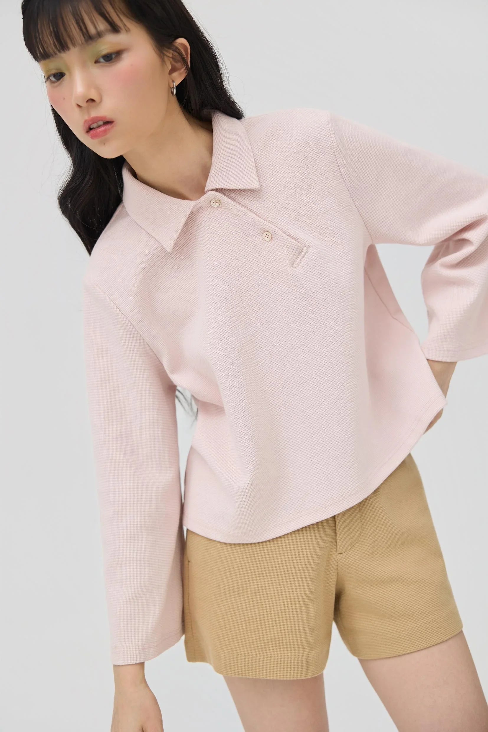 3EIGHTH | Yuru Knit Shorts Khaki