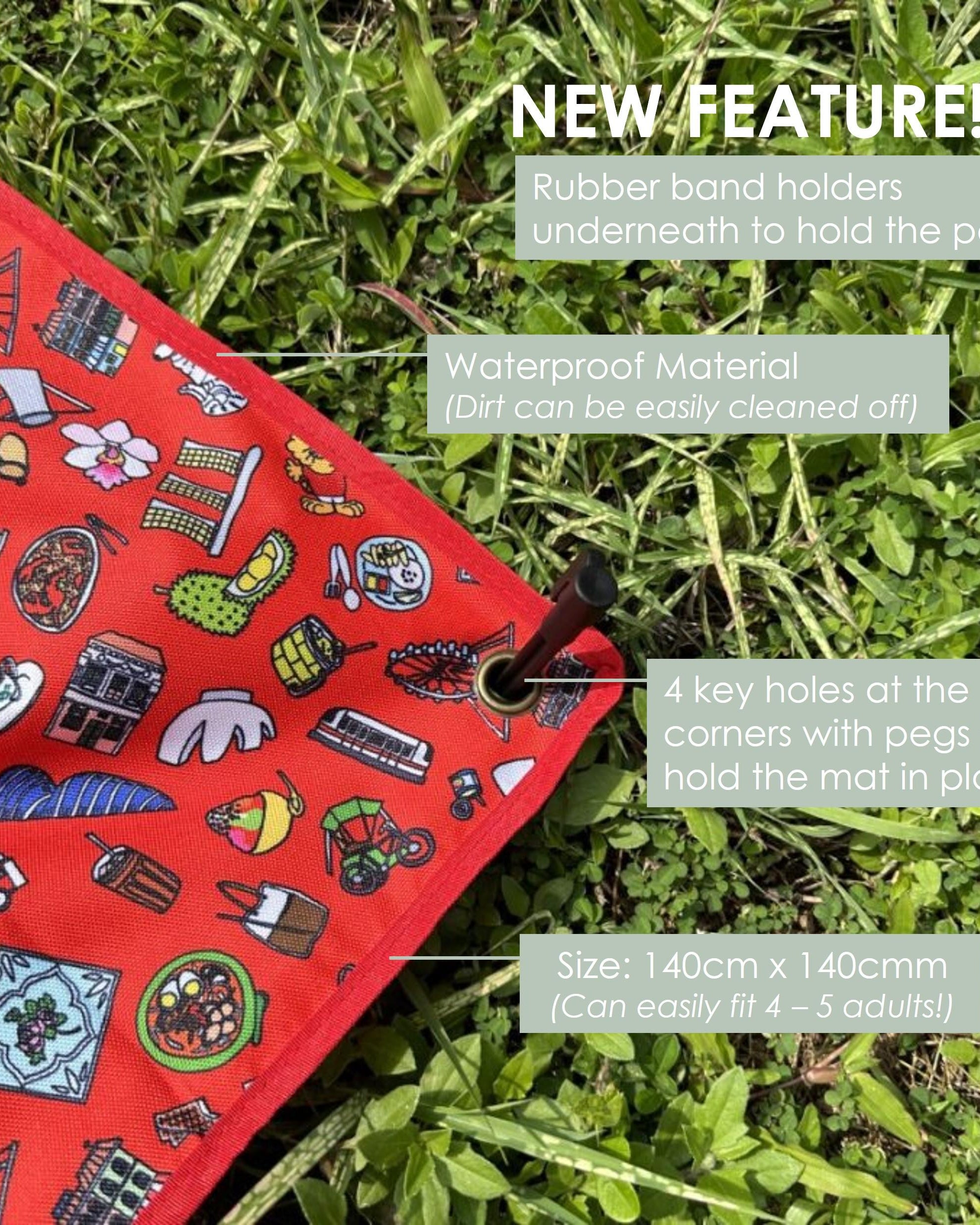 THE ART FACULTY | Picnic Mat With Pegs