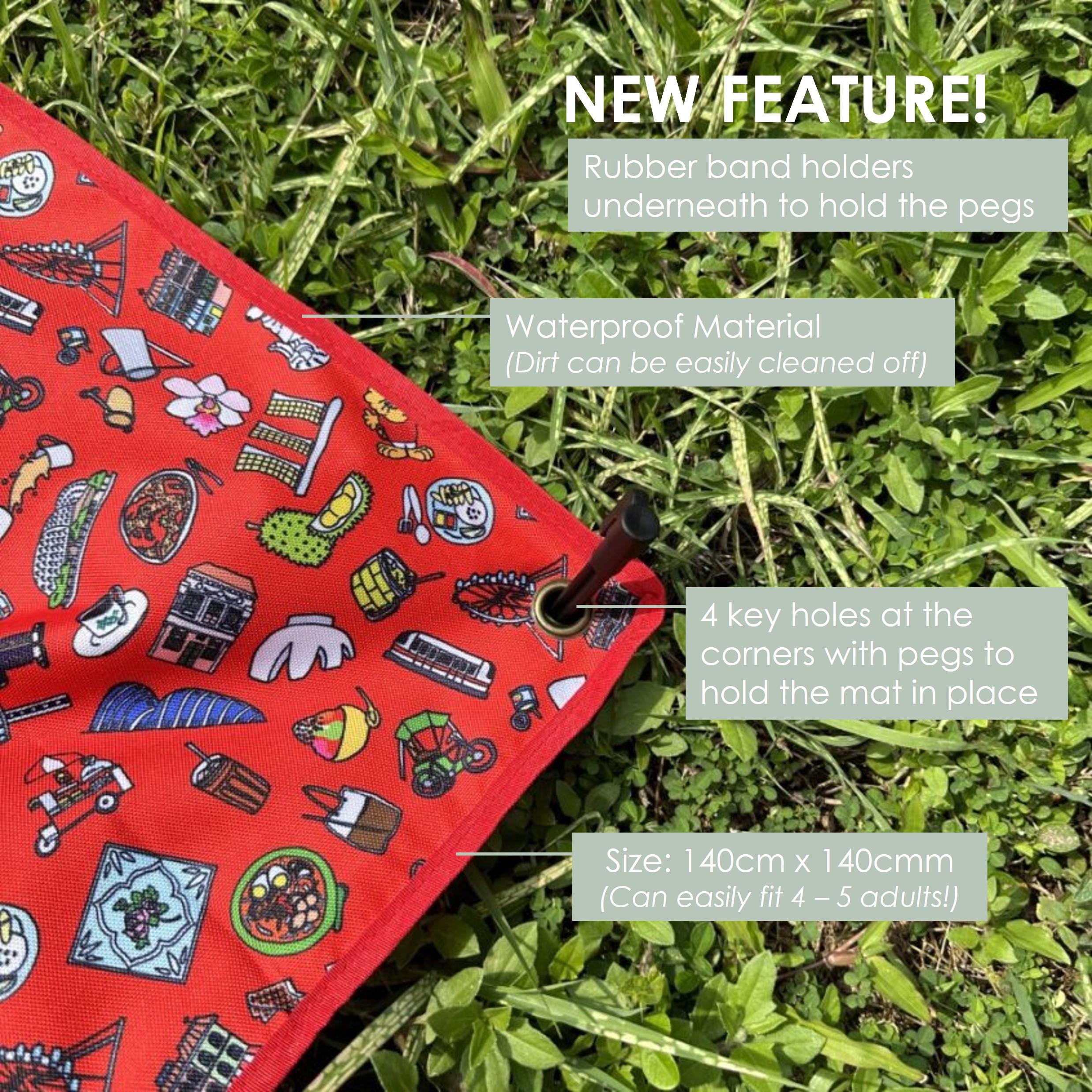 THE ART FACULTY | Picnic Mat With Pegs