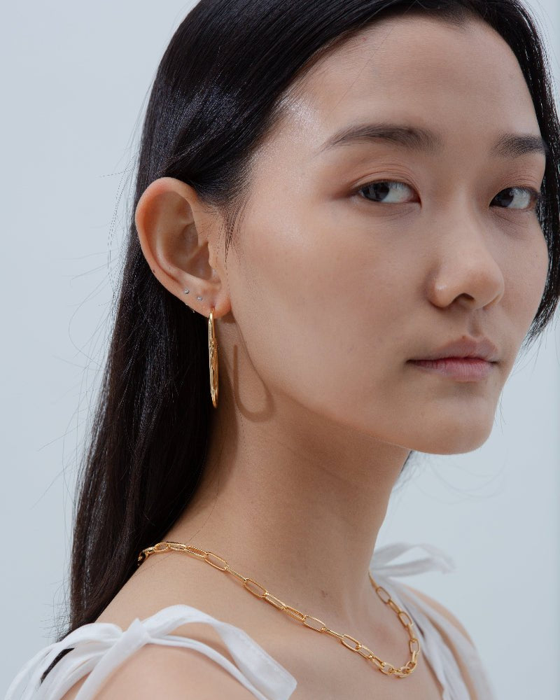 SAERO COLLECTIVE | Hayan Link Necklace | Gold