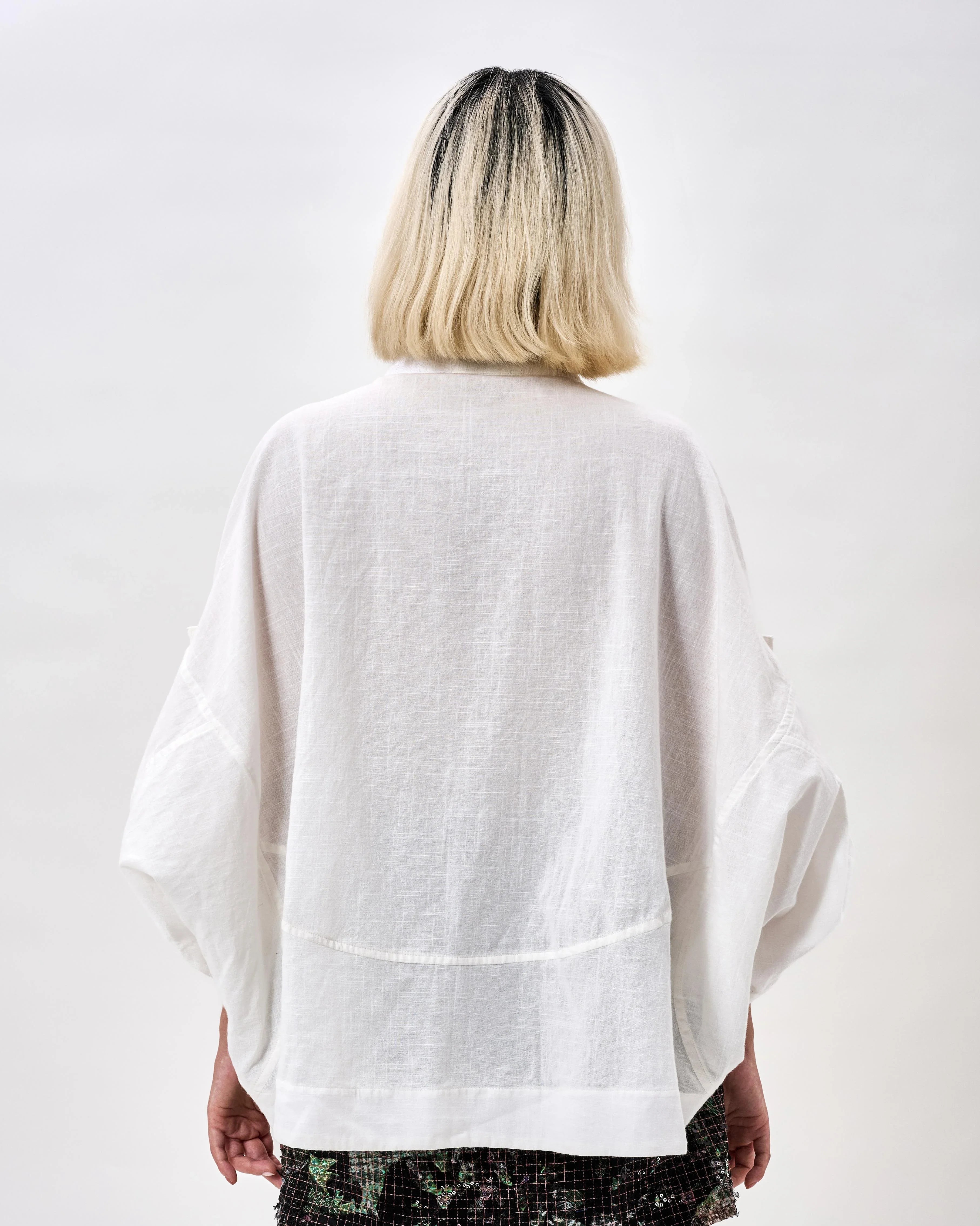 KHAAR | White Coral Crop Top