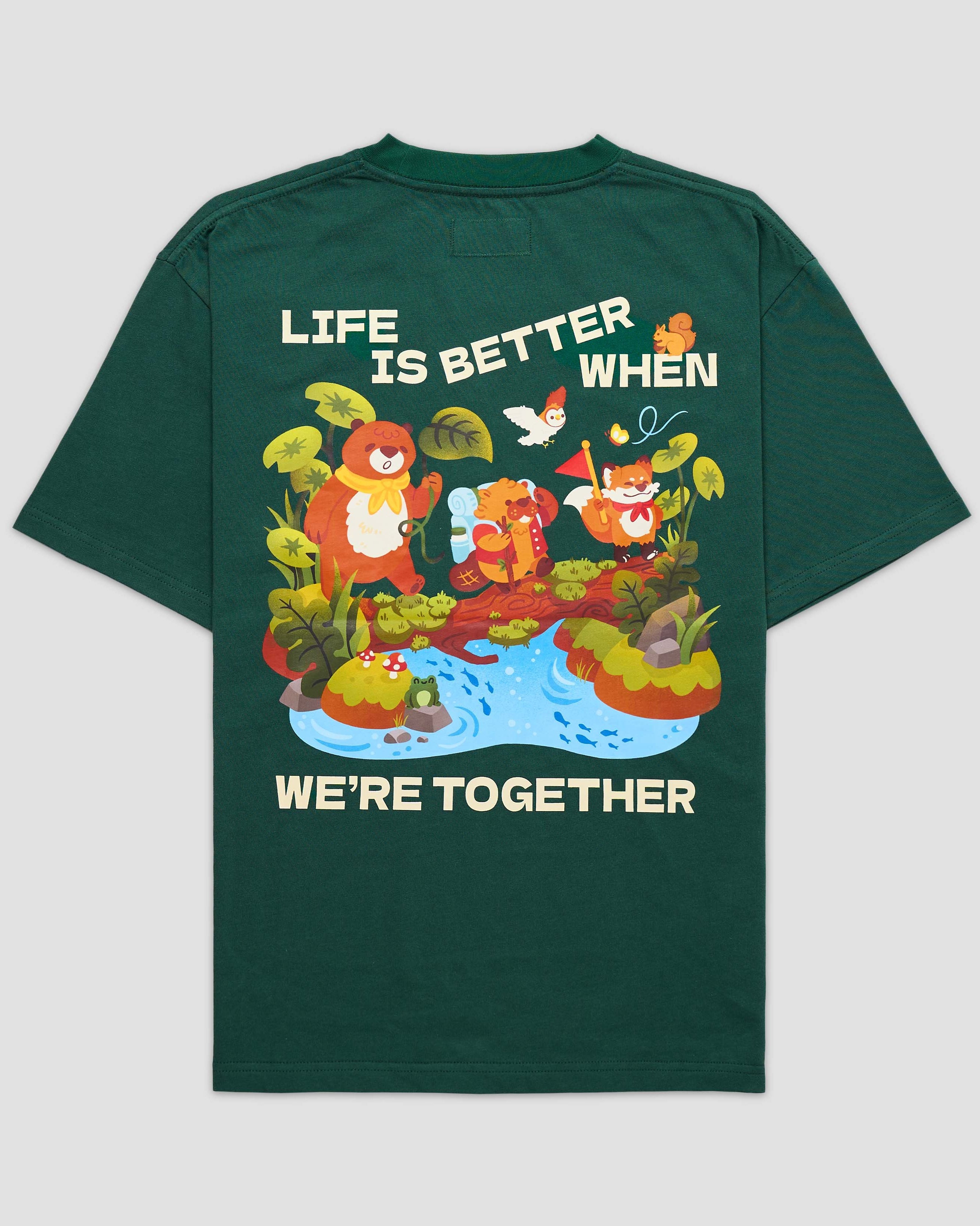 TALKING TOES | Better Together Oversized Tee | Green