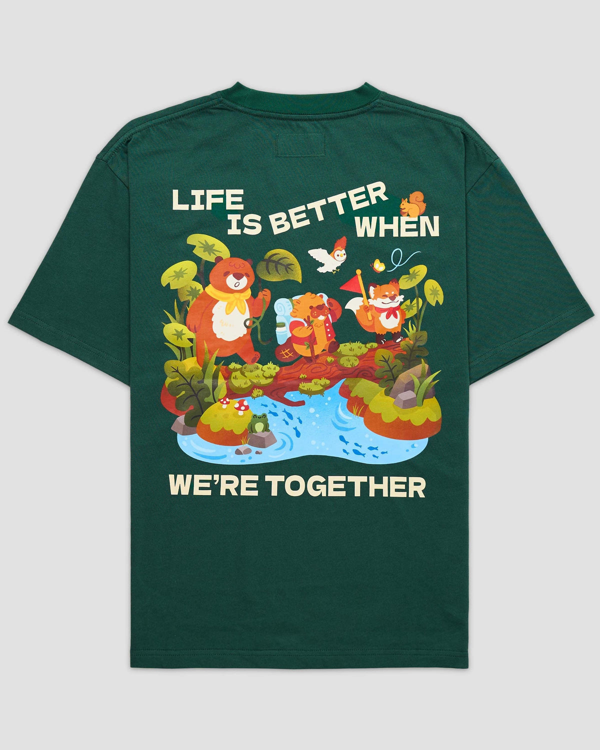 TALKING TOES | Better Together Oversized Tee | Green