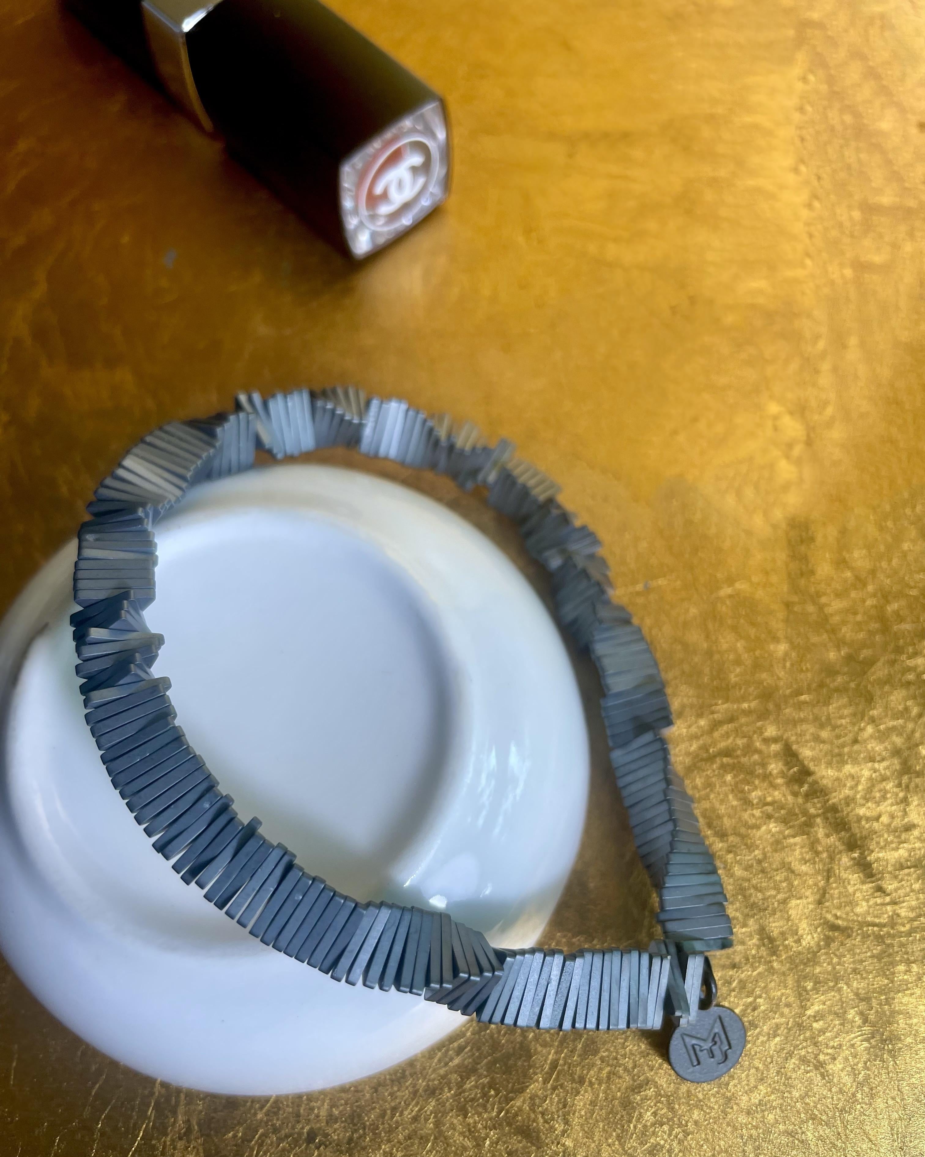 MARILYN TAN JEWELLERY | Kinetic Hematite Gemstone Elastic Bracelet