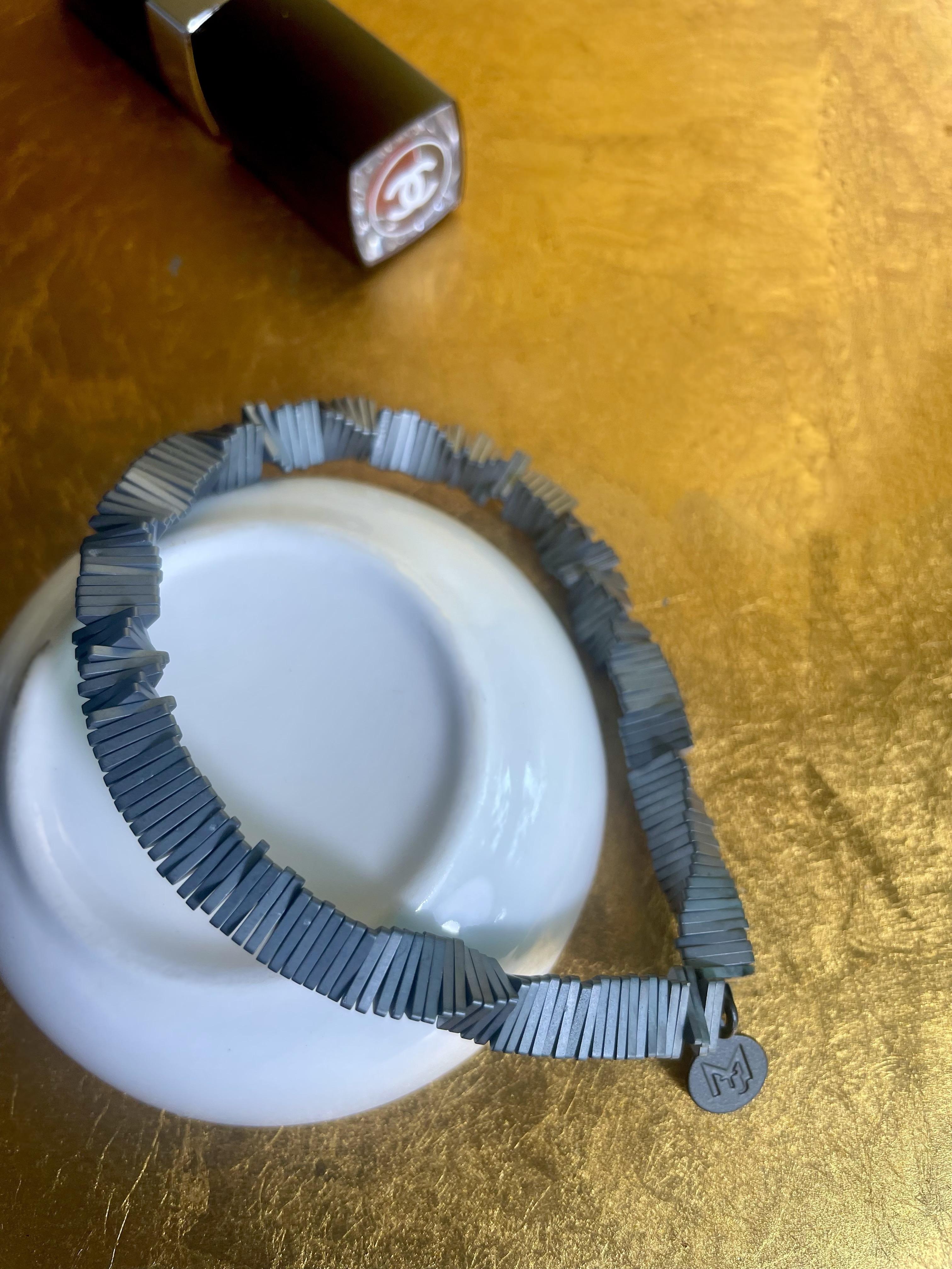 MARILYN TAN JEWELLERY | Kinetic Hematite Gemstone Elastic Bracelet