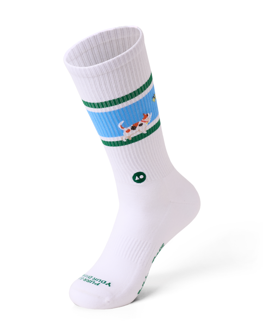TALKING TOES | Cat in Purr-suit Athletic Sock