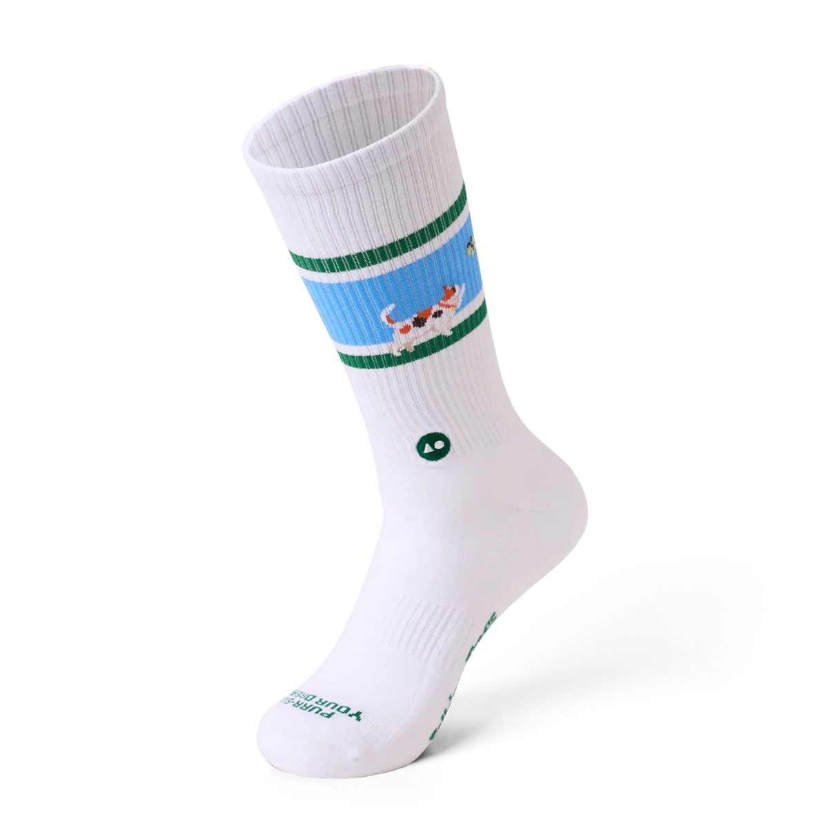 TALKING TOES | Cat in Purr-suit Athletic Sock