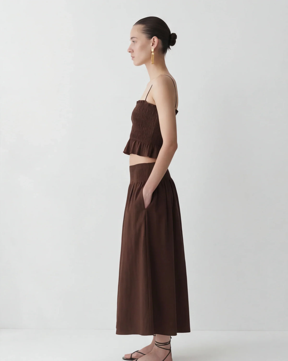 LAYERPLAN | Vera Gathered Midi Skirt