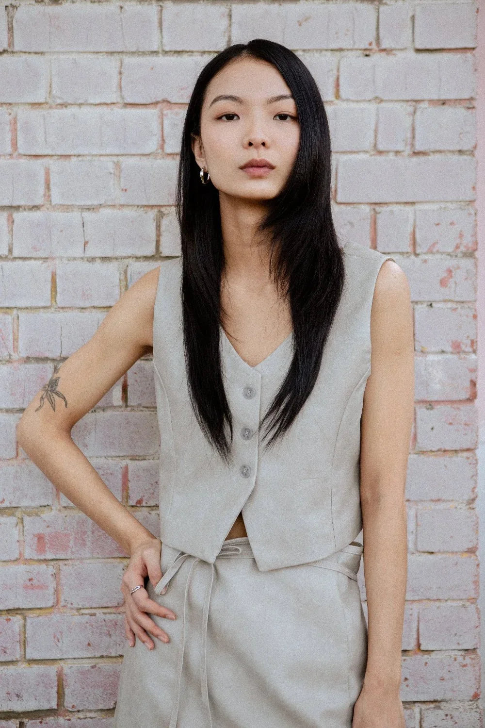 SAERO COLLECTIVE | Hae Structured Vest | Sand
