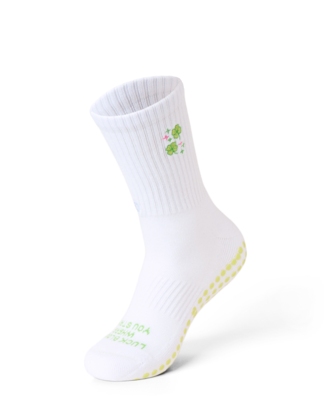 TALKING TOES | Clover Glow Grip Sock