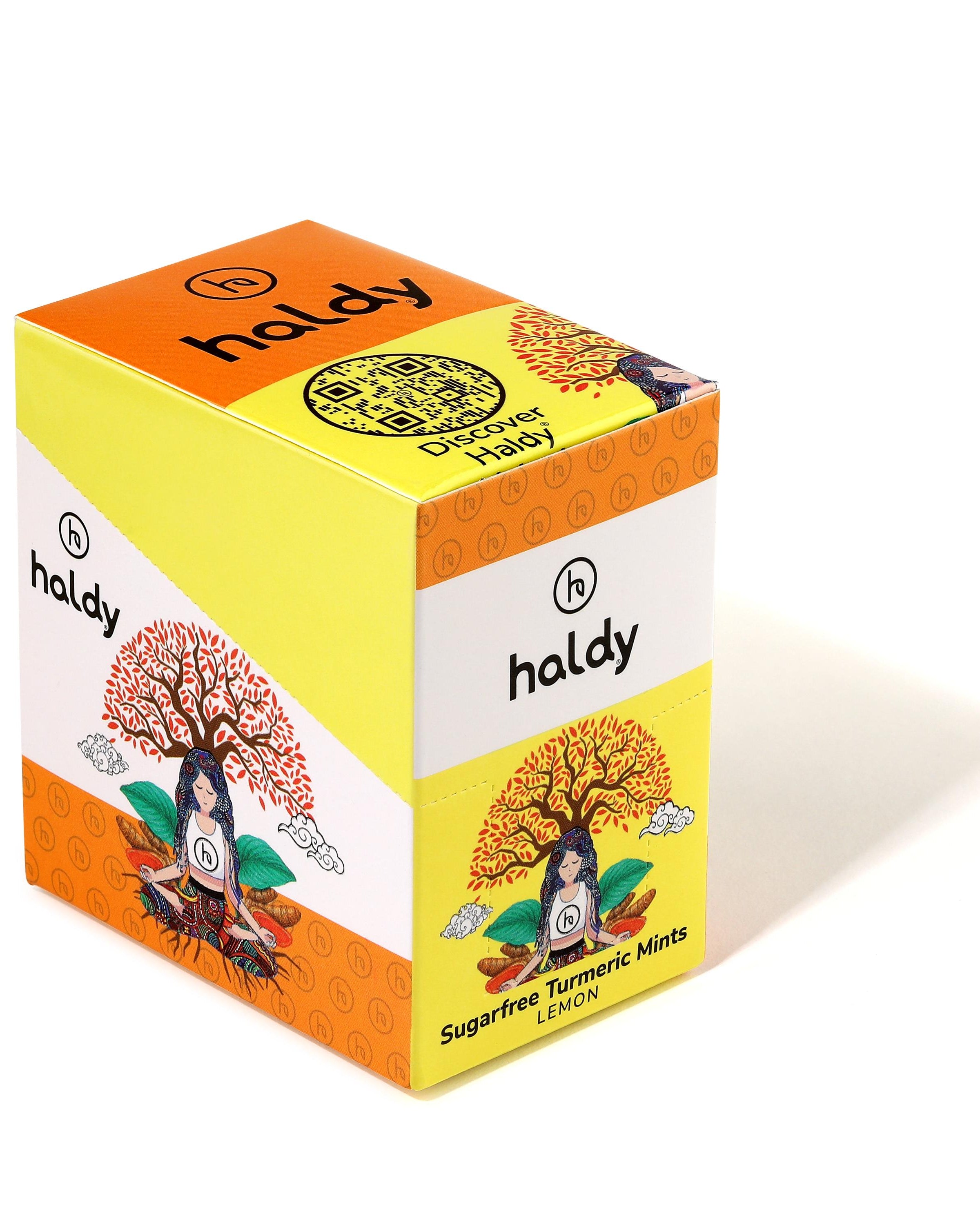 HALDY | Sugarfree Turmeric Mints - Lemon (6-Pack)