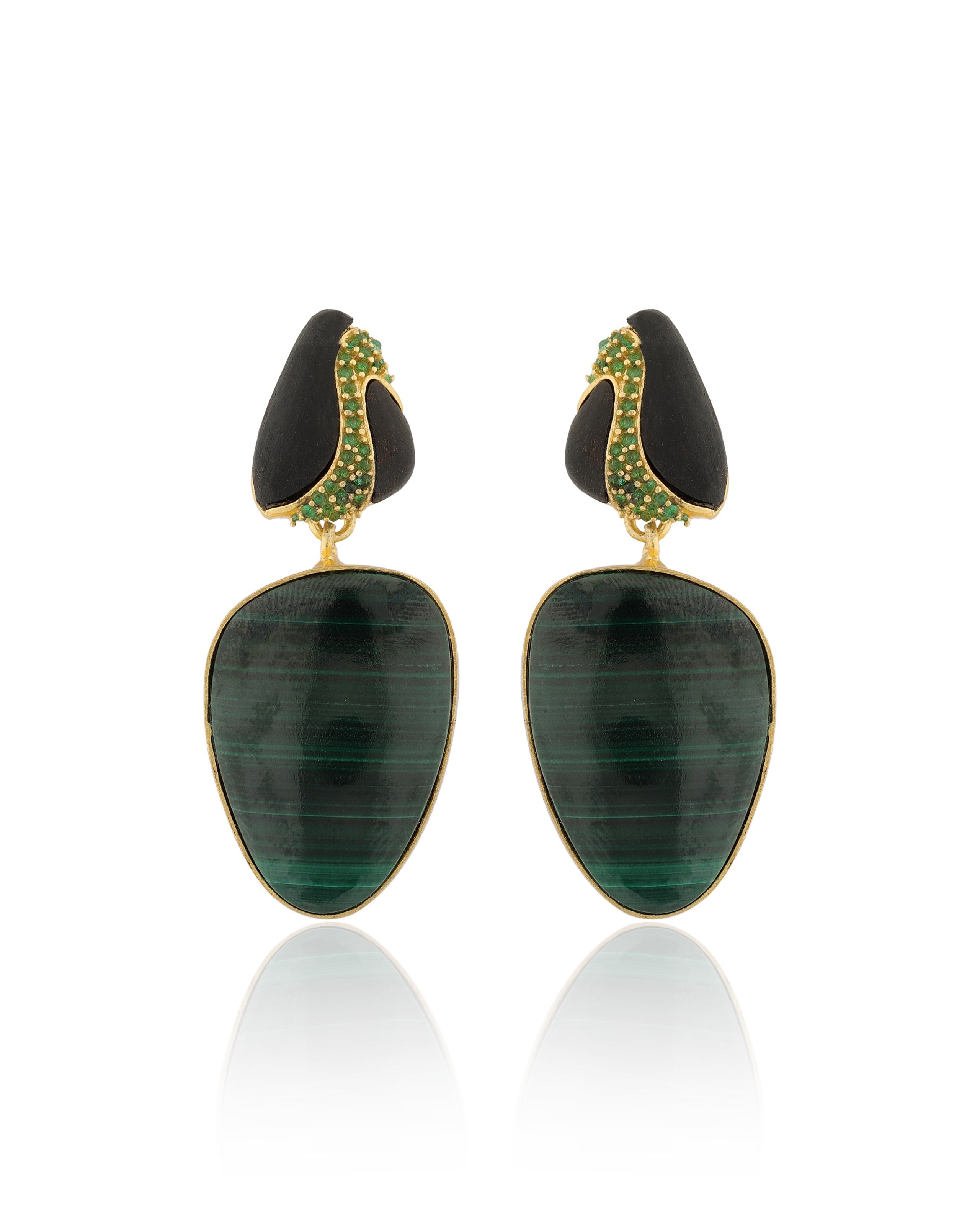BOHEME BY VERO | Amazonia Earrings | Malachite