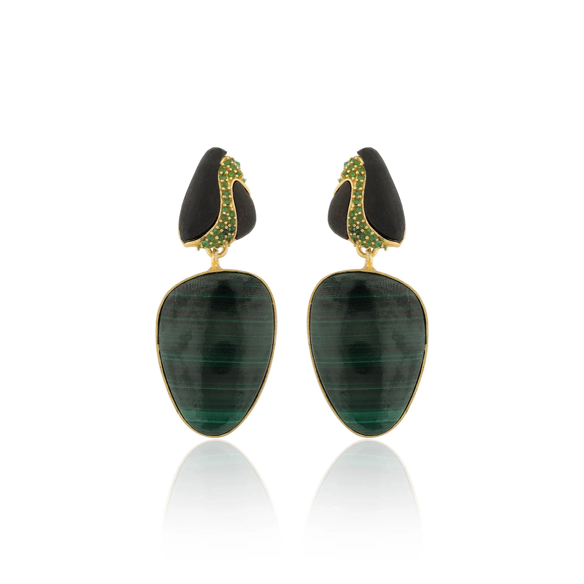 BOHEME BY VERO | Amazonia Earrings | Malachite