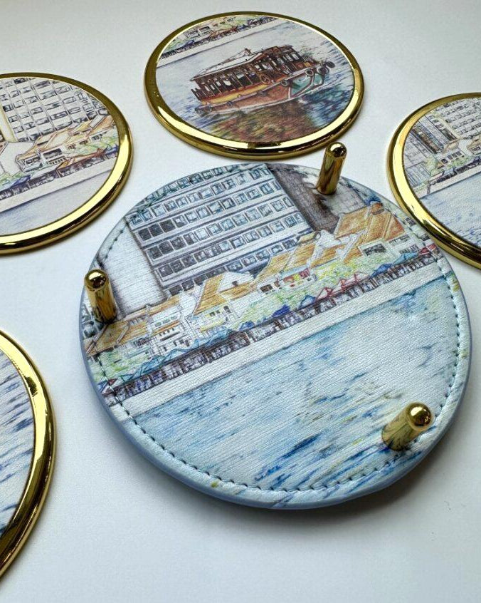 THE ART FACULTY | Premium Coasters Set W Holder