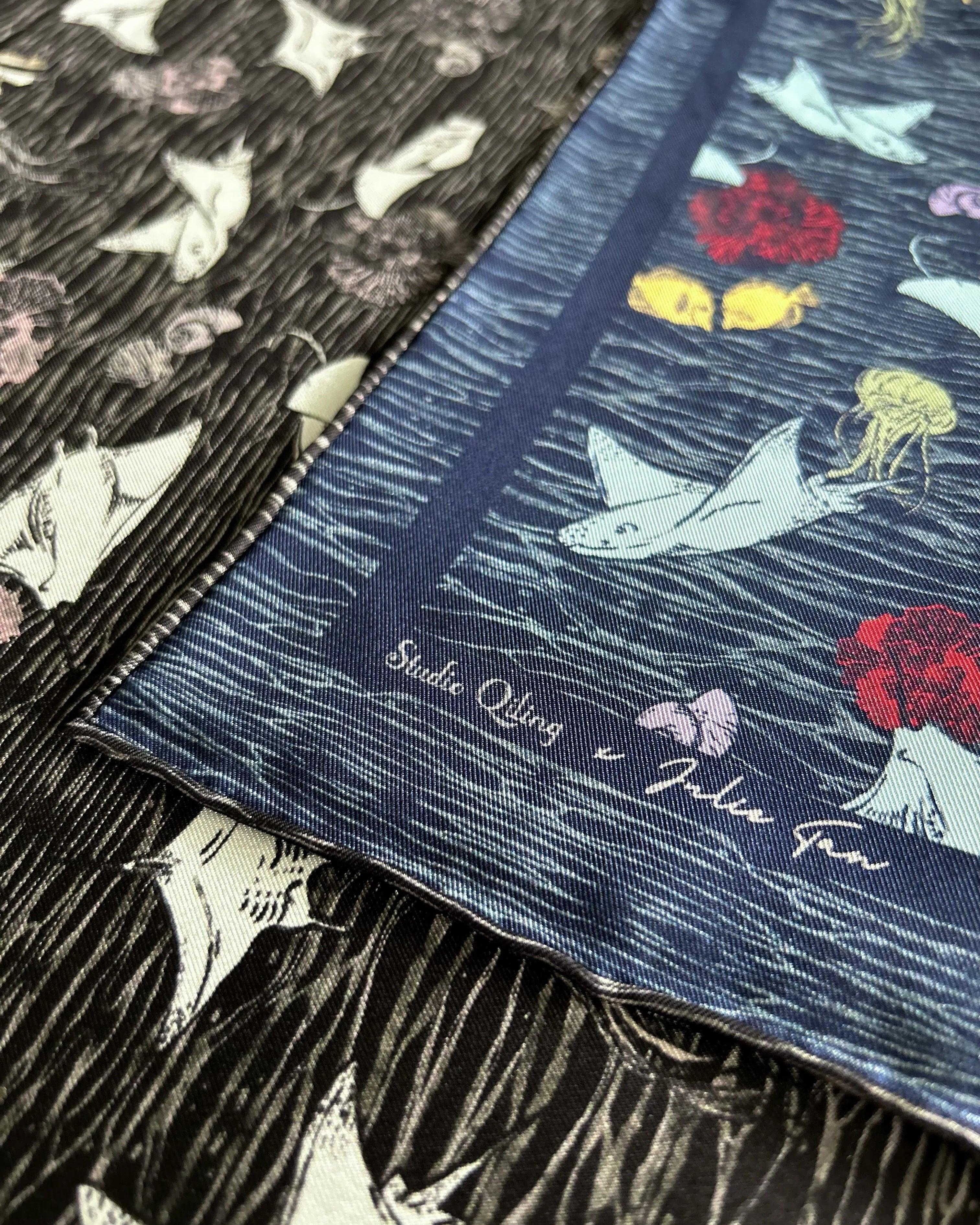 STUDIO QILING | Pura Vida Double Side Silk Scarf 100