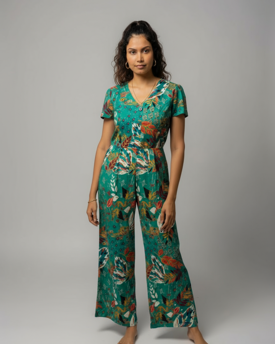 NIMBU | Moana Eden Garden Women's Jumpsuit in Cotton