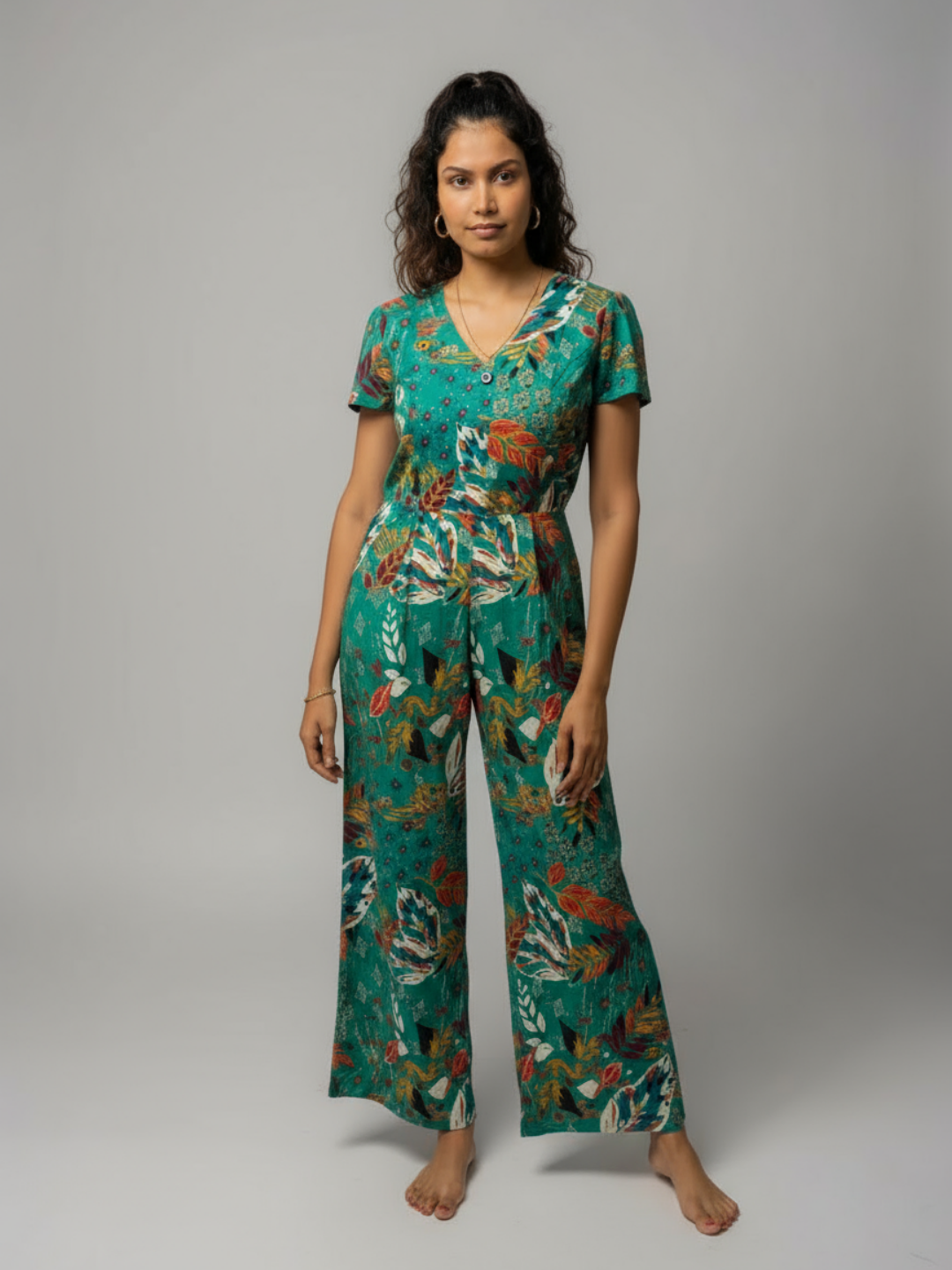 NIMBU | Moana Eden Garden Women's Jumpsuit in Cotton