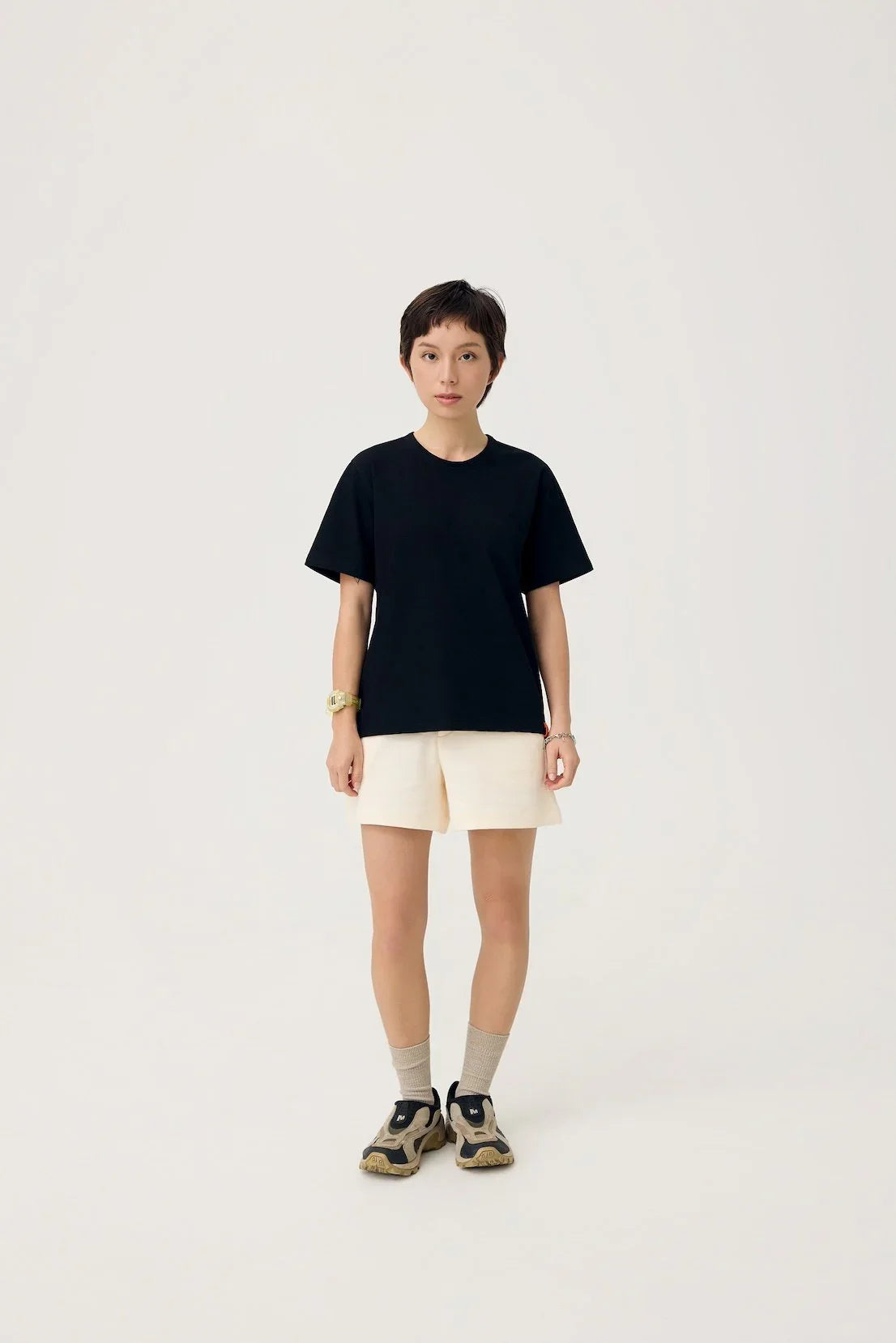 3EIGHTH | Everyday Reversible Tee in Black & Steel Grey