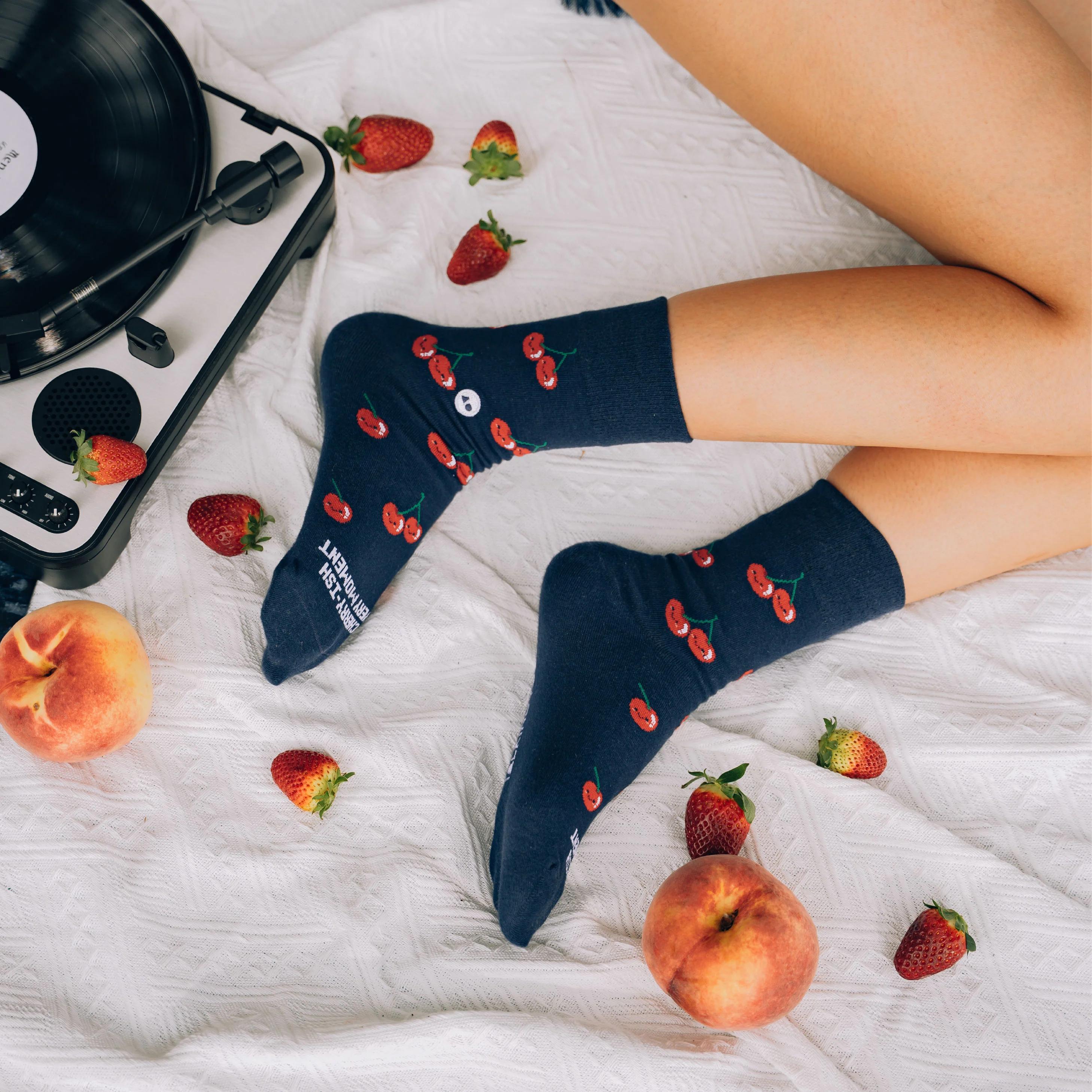 TALKING TOES | Cherry Cherry Sock