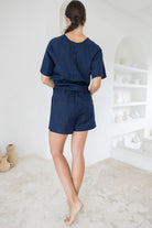 OLIVE BASICS | Joanna Expandable Pocket Shorts - Denim