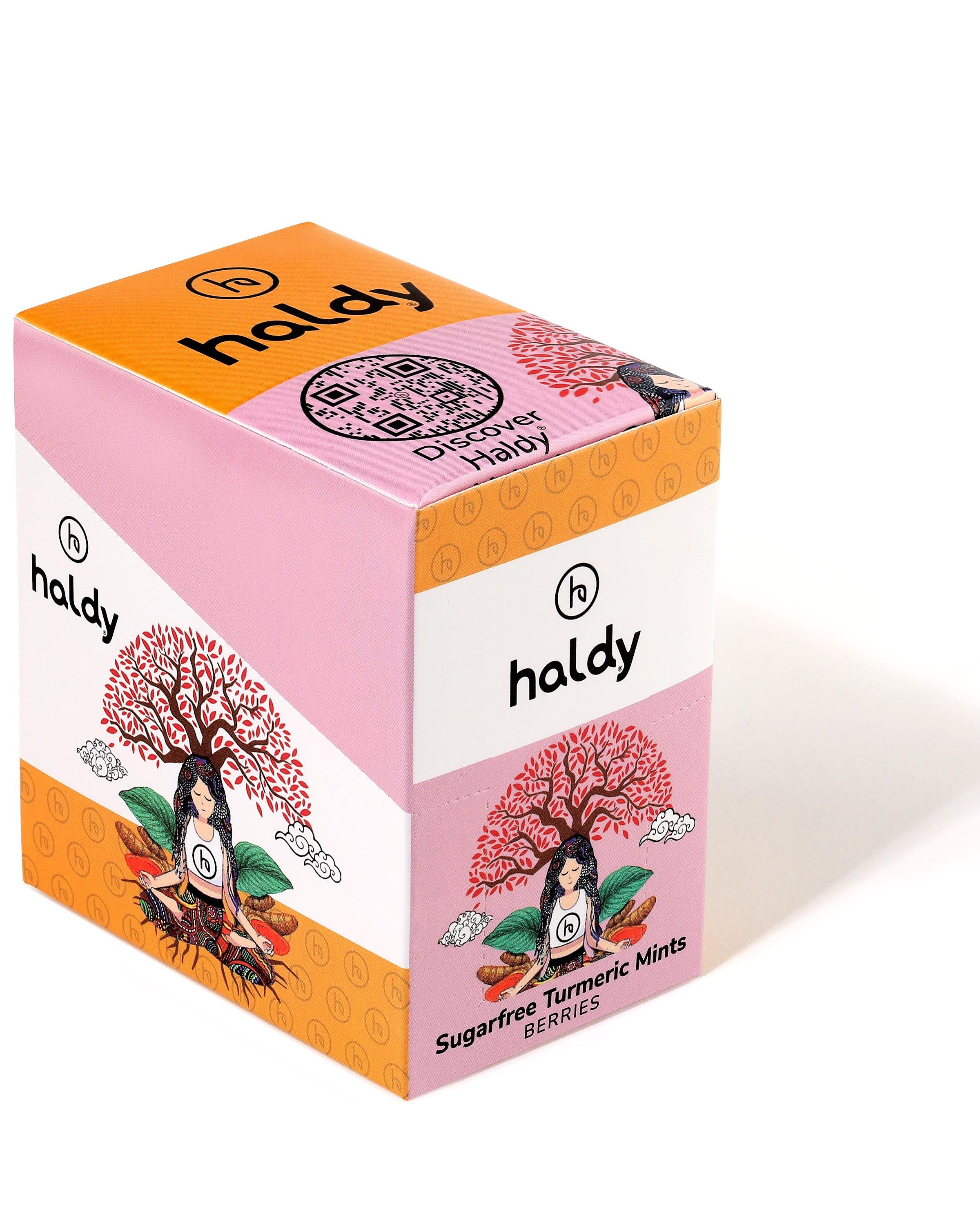 HALDY | Sugarfree Turmeric Mints - Berries (6-Pack)