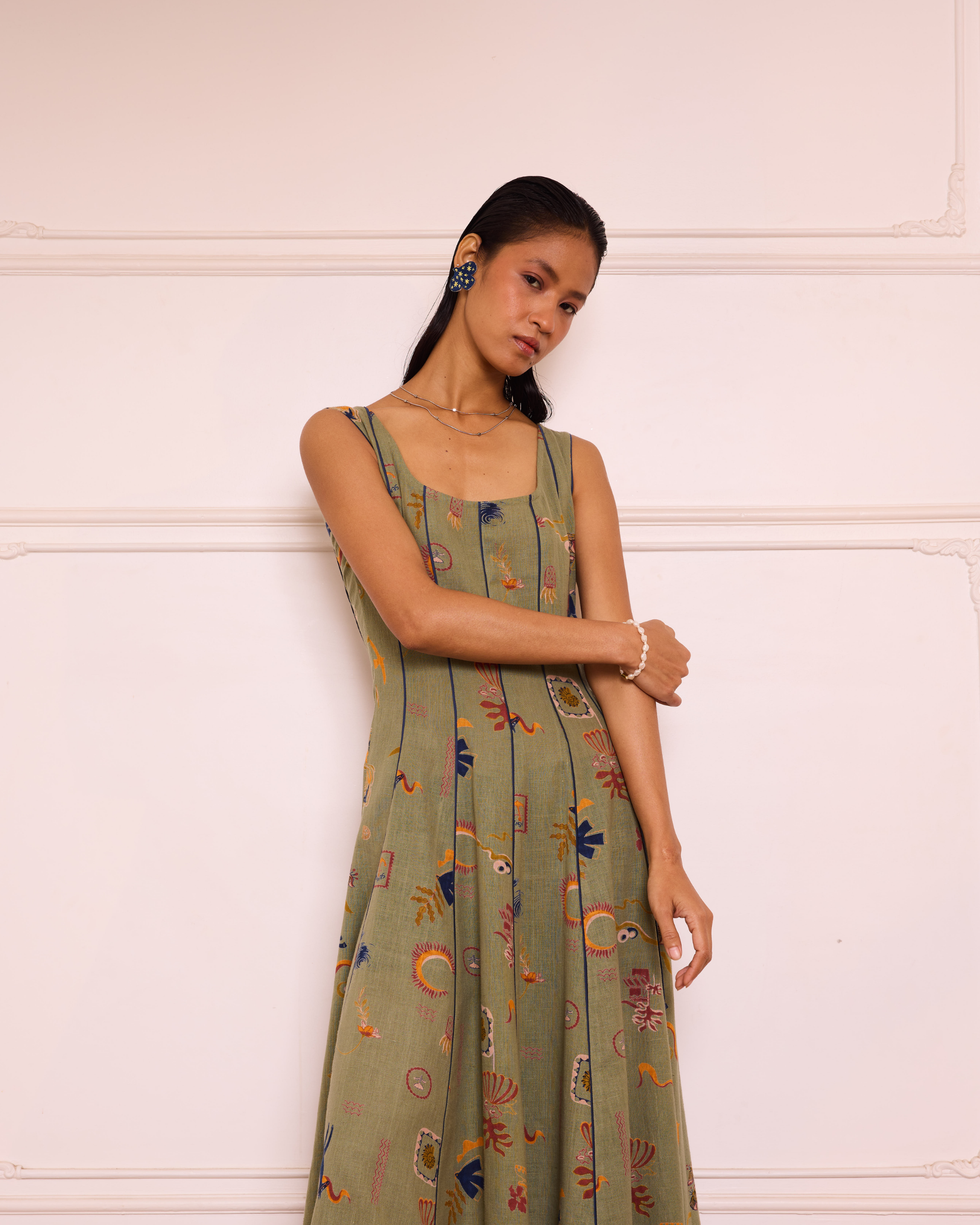 SUI | Bold Nights Handwoven Maxi Dress